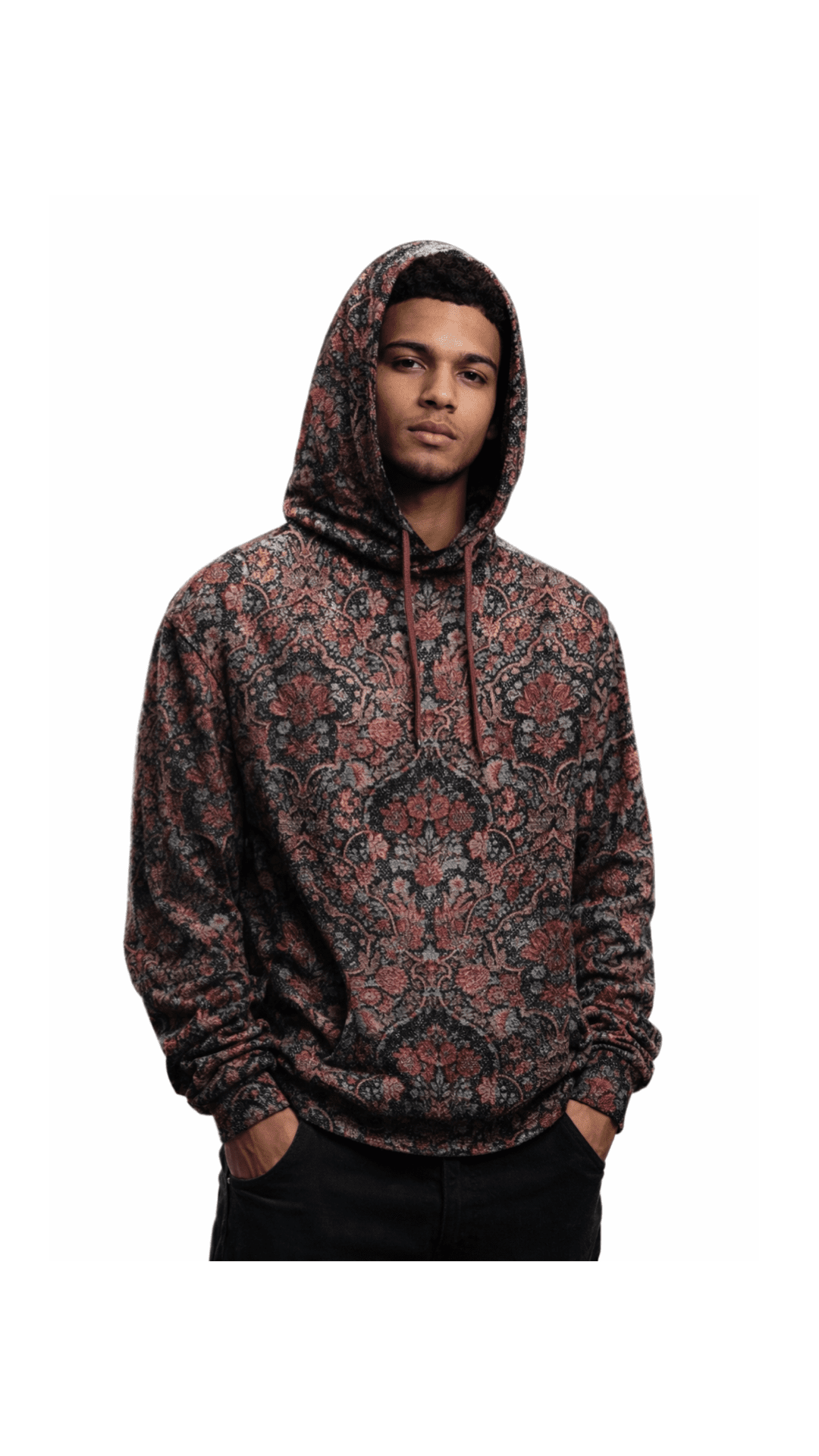 AGAZA - Velvet Hoodie for Men - Sarman Fashion - Wholesale Clothing Fashion Brand for Men from Canada