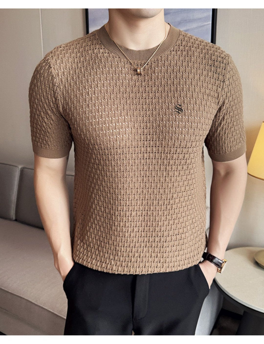 AHUY - Polo Shirt for Men - Sarman Fashion - Wholesale Clothing Fashion Brand for Men from Canada