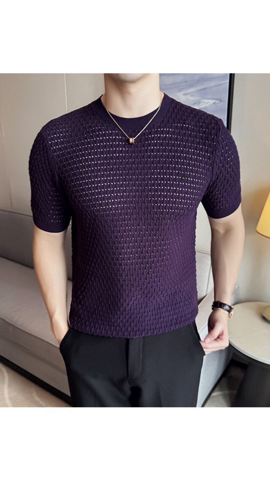 AHUY - Polo Shirt for Men - Sarman Fashion - Wholesale Clothing Fashion Brand for Men from Canada
