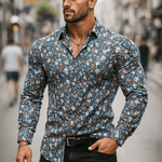AJUT - Long Sleeves Shirt for Men - Sarman Fashion - Wholesale Clothing Fashion Brand for Men from Canada