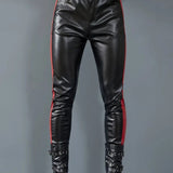 AKizbono 3Z - Pu Leather Pants for Men - Sarman Fashion - Wholesale Clothing Fashion Brand for Men from Canada