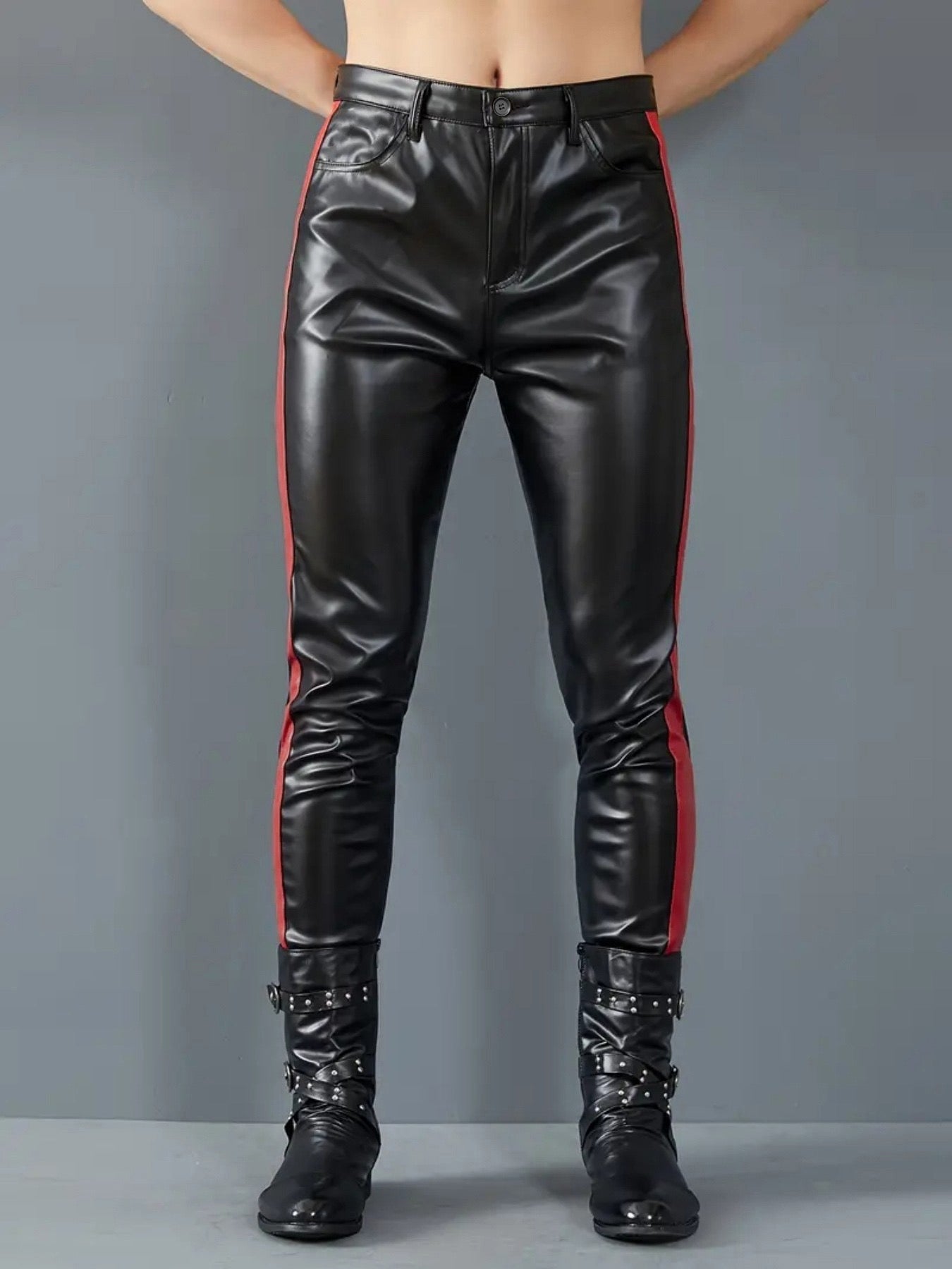 AKizbono 3Z - Pu Leather Pants for Men - Sarman Fashion - Wholesale Clothing Fashion Brand for Men from Canada