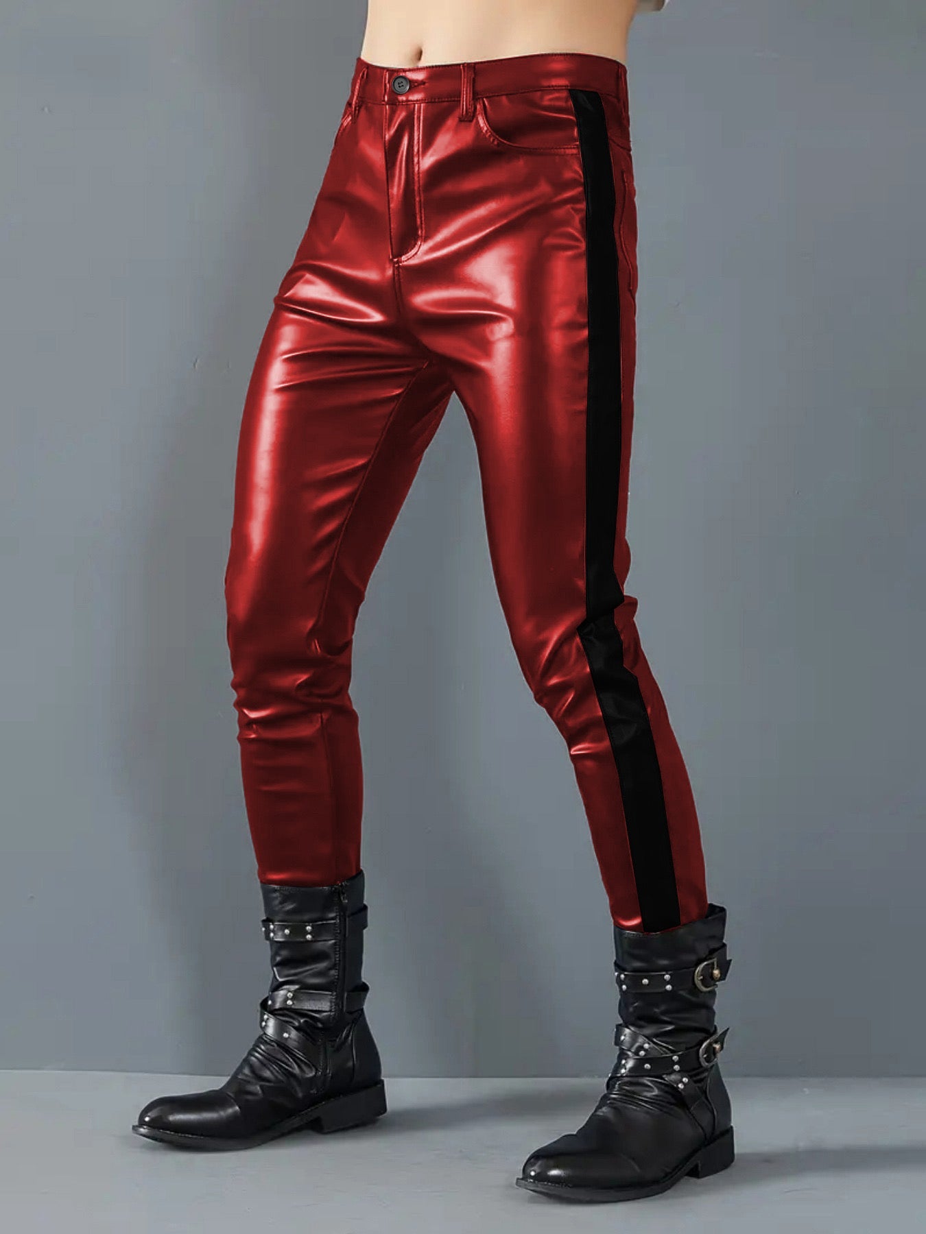 AKizbono 3Z - Pu Leather Pants for Men - Sarman Fashion - Wholesale Clothing Fashion Brand for Men from Canada