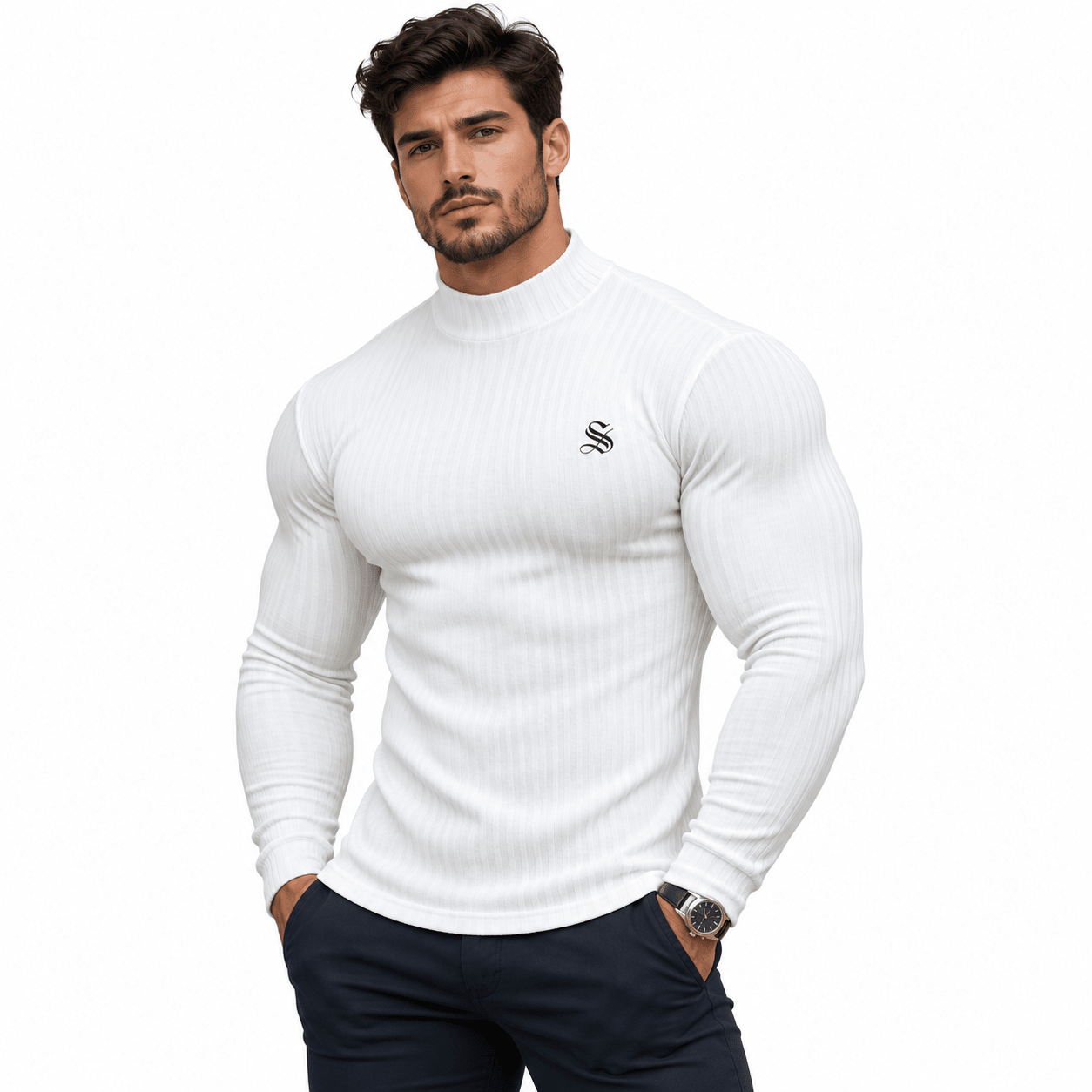 Alka - Long Sleeve Shirt for Men - Sarman Fashion - Wholesale Clothing Fashion Brand for Men from Canada