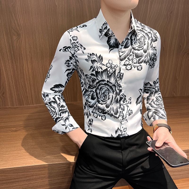 Alovo 5 - Long Sleeves Shirt for Men - Sarman Fashion - Wholesale Clothing Fashion Brand for Men from Canada