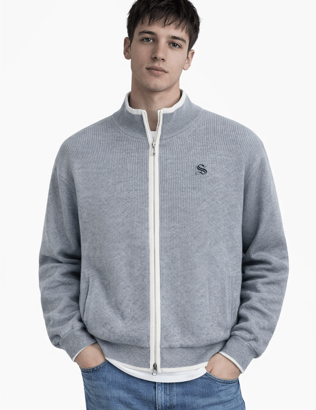 Alpha Male 5 - Long Sleeve Sweater for Men - Sarman Fashion - Wholesale Clothing Fashion Brand for Men from Canada