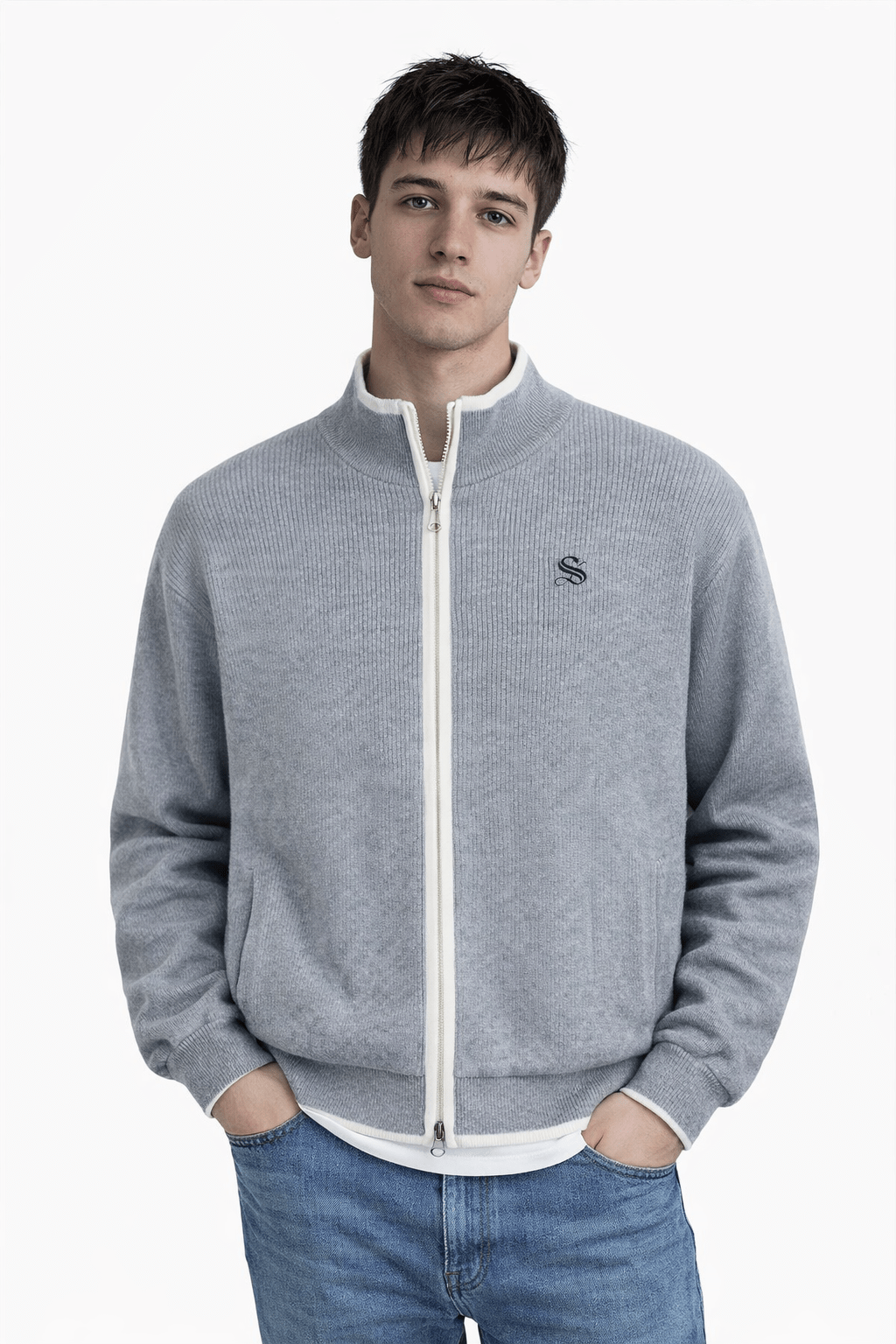 Alpha Male 5 - Long Sleeve Sweater for Men - Sarman Fashion - Wholesale Clothing Fashion Brand for Men from Canada