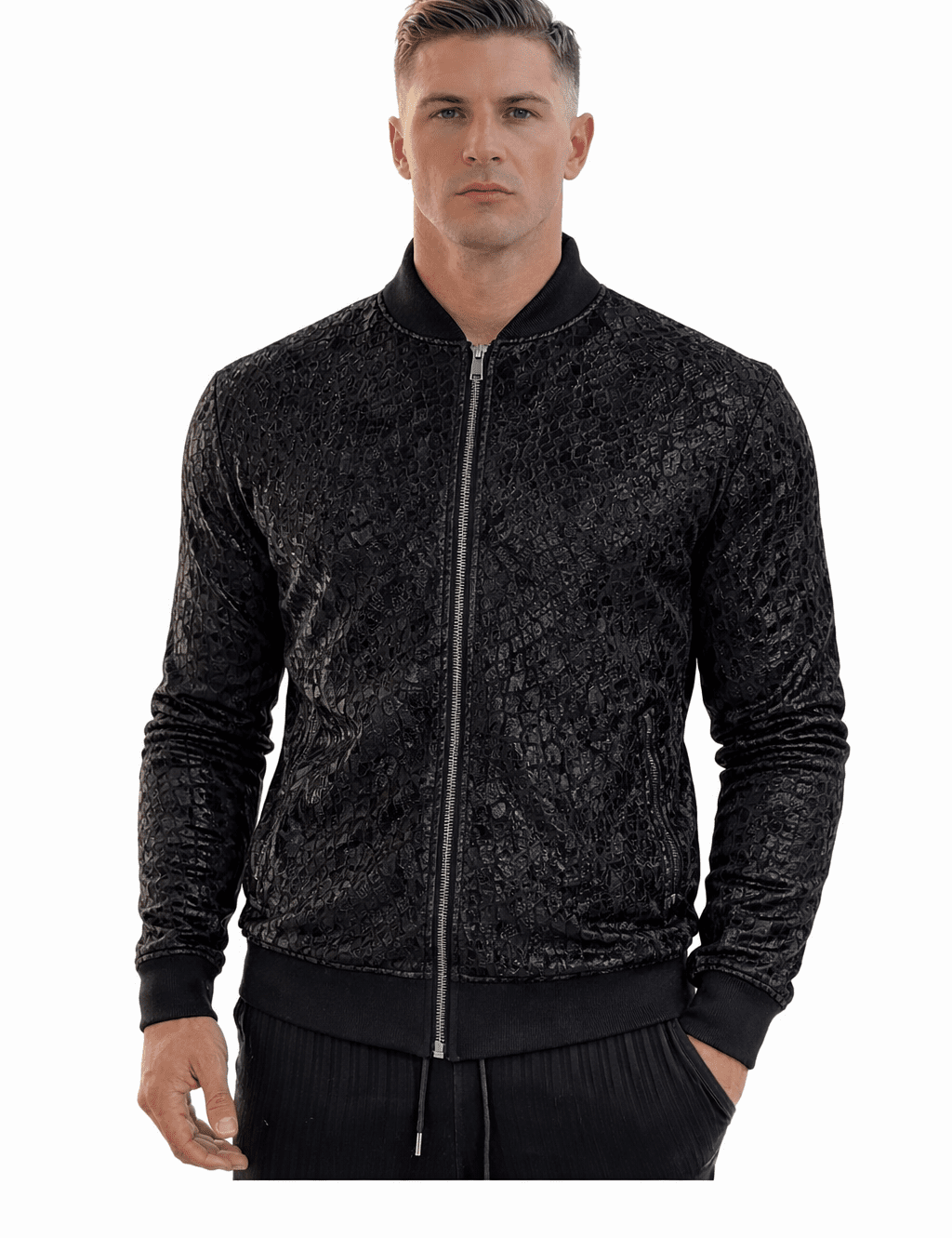 AlphaKing 10 - Velvet Jacket for Men - Sarman Fashion - Wholesale Clothing Fashion Brand for Men from Canada