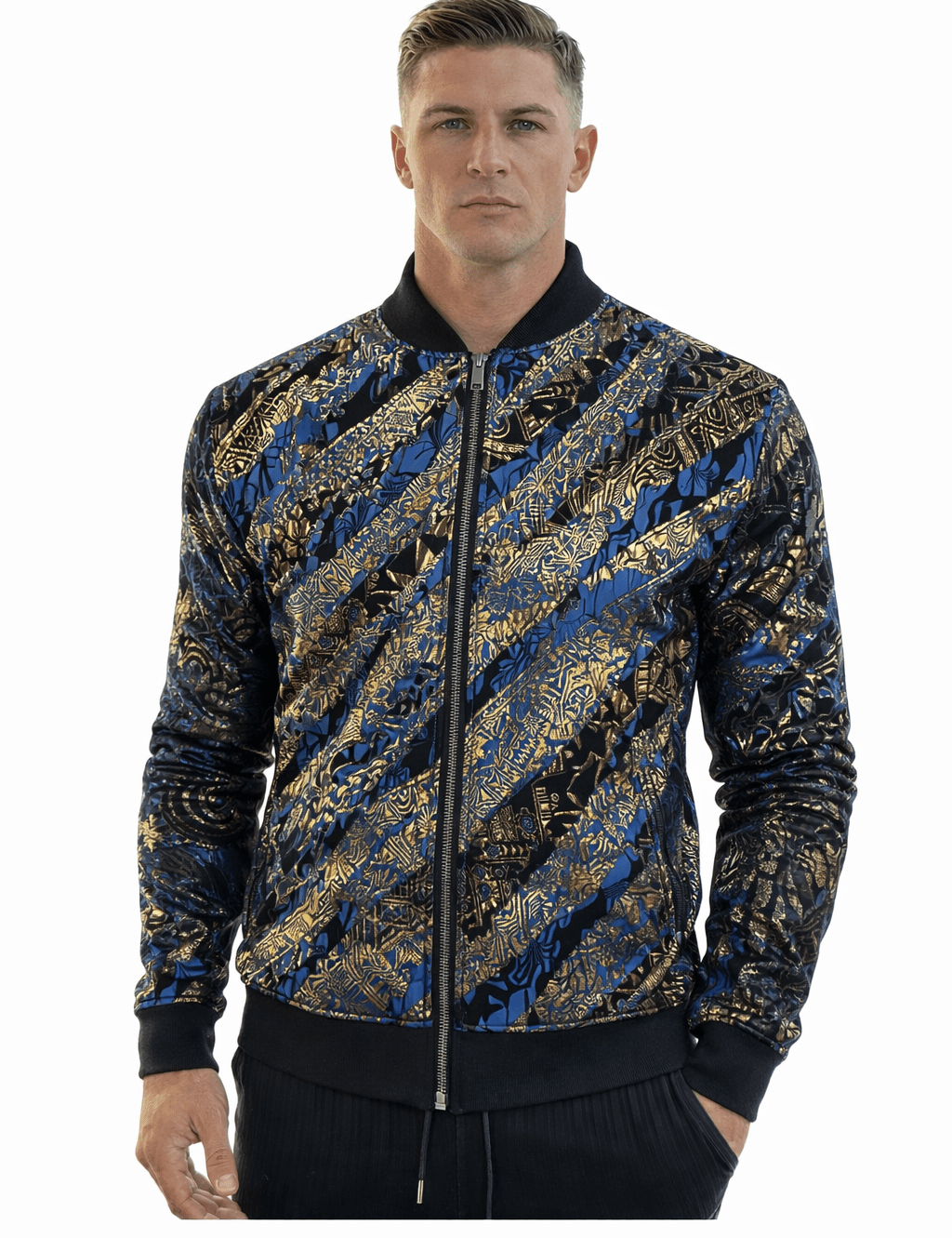 AlphaKing 13 - Velvet Jacket for Men - Sarman Fashion - Wholesale Clothing Fashion Brand for Men from Canada
