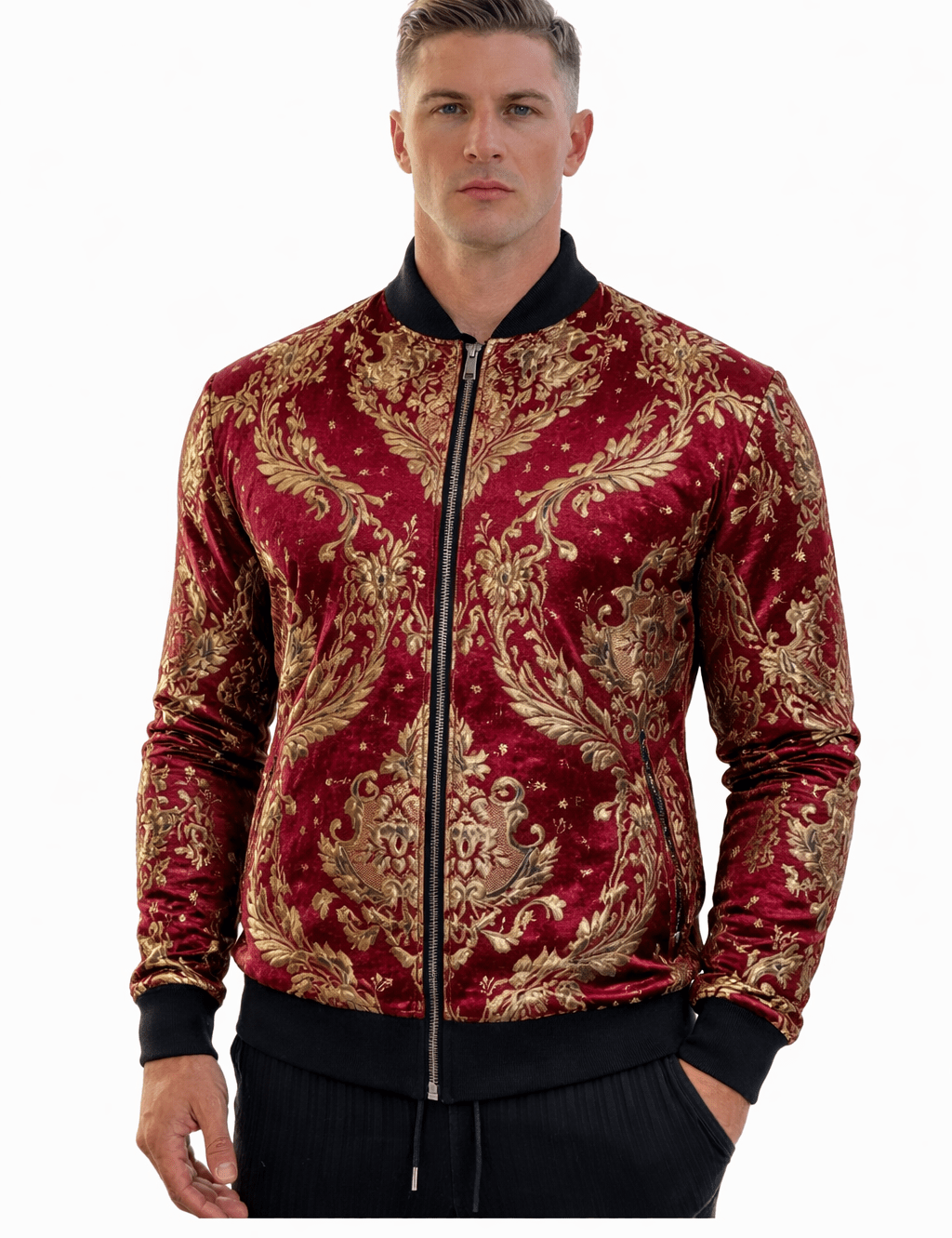 AlphaKing 16 - Velvet Jacket for Men - Sarman Fashion - Wholesale Clothing Fashion Brand for Men from Canada