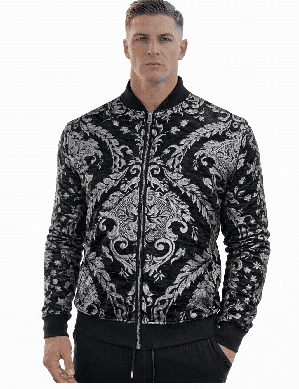 AlphaKing 17 - Velvet Jacket for Men - Sarman Fashion - Wholesale Clothing Fashion Brand for Men from Canada