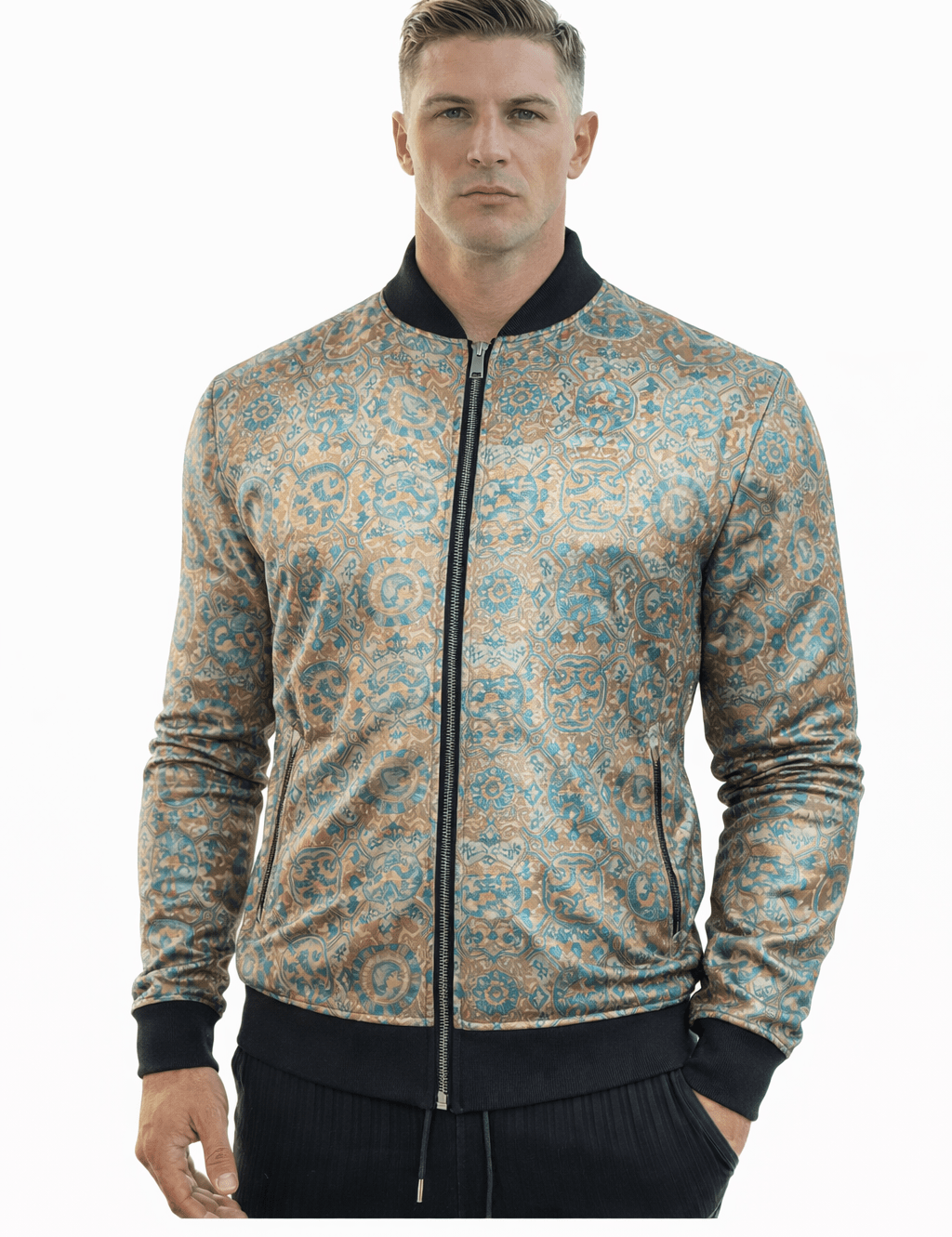 AlphaKing 19 - Velvet Jacket for Men - Sarman Fashion - Wholesale Clothing Fashion Brand for Men from Canada