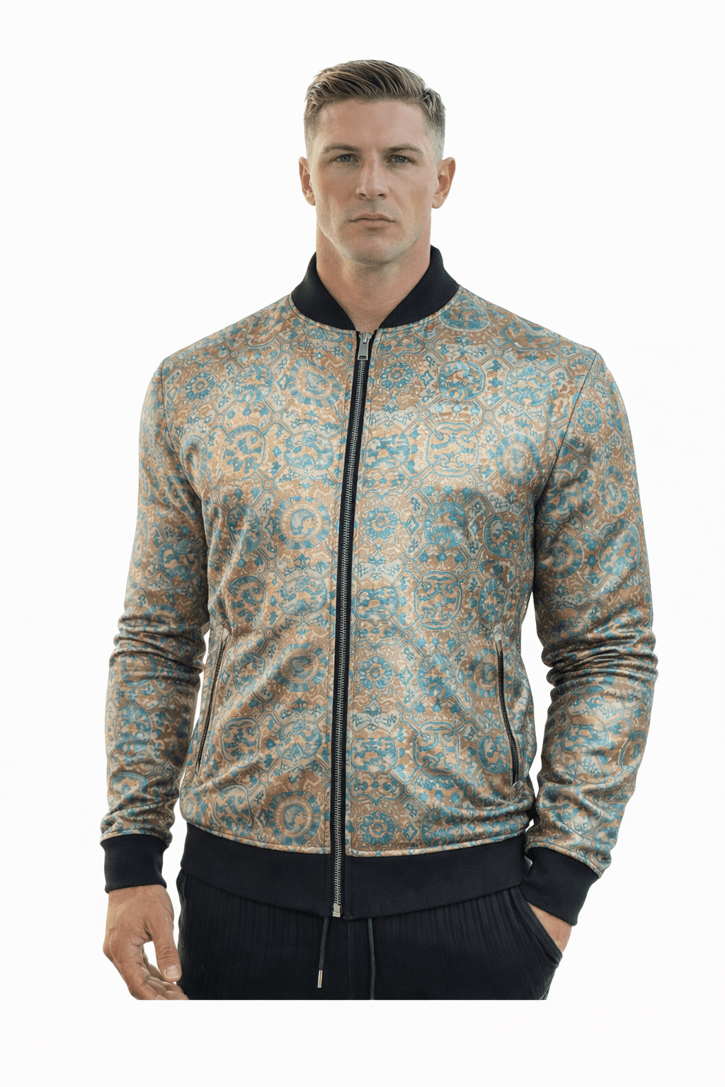 AlphaKing 19 - Velvet Jacket for Men - Sarman Fashion - Wholesale Clothing Fashion Brand for Men from Canada