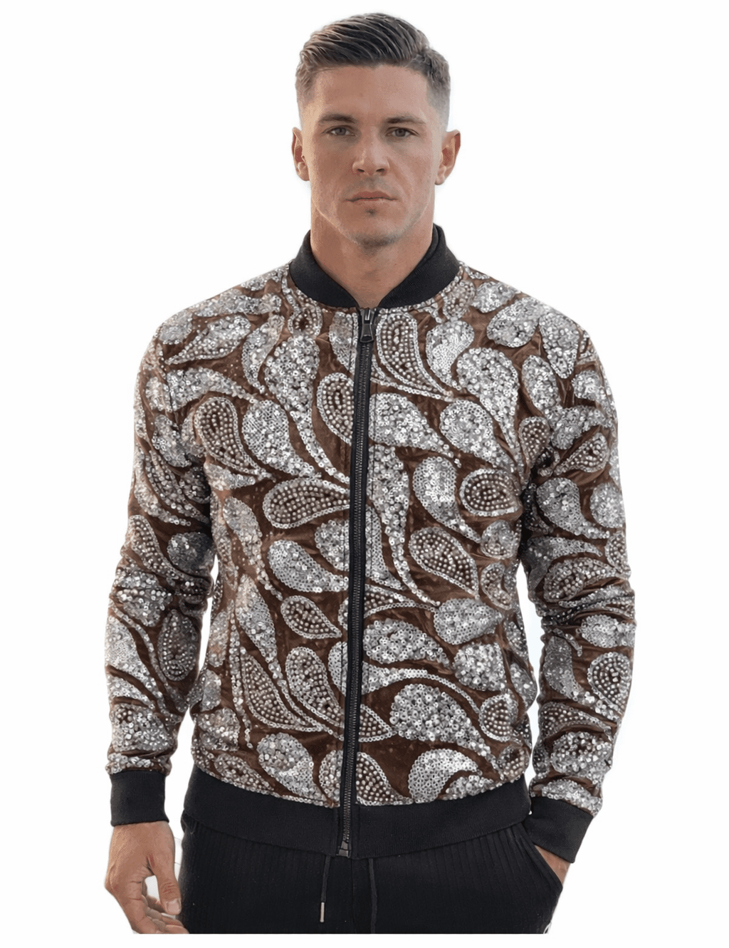 AlphaKing 2 - Velvet Jacket for Men - Sarman Fashion - Wholesale Clothing Fashion Brand for Men from Canada
