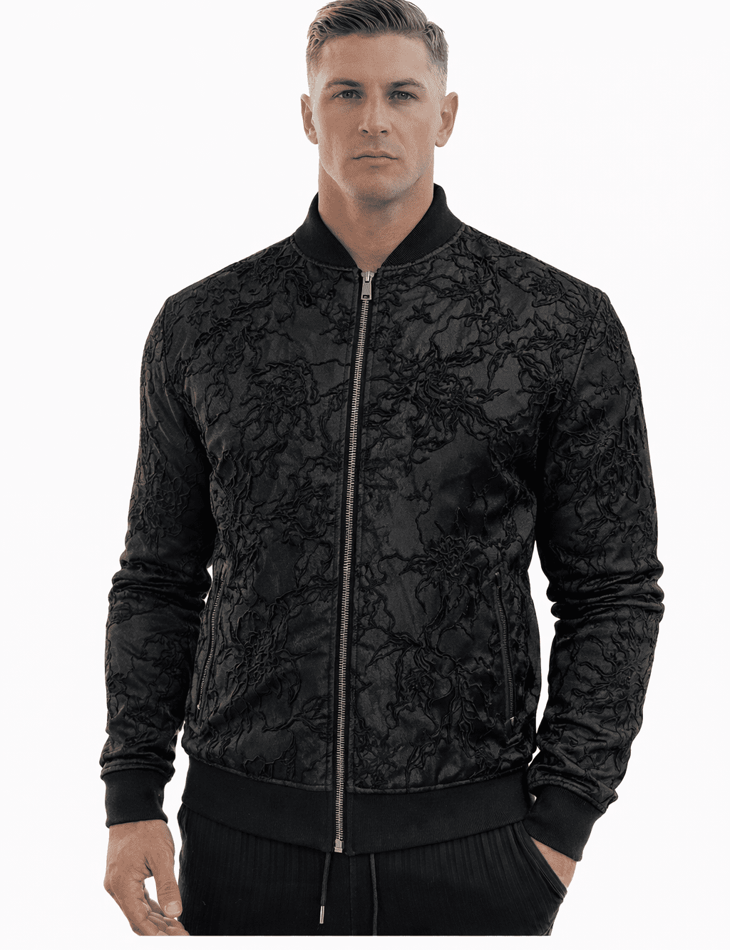 AlphaKing 23 - Velvet Jacket for Men - Sarman Fashion - Wholesale Clothing Fashion Brand for Men from Canada