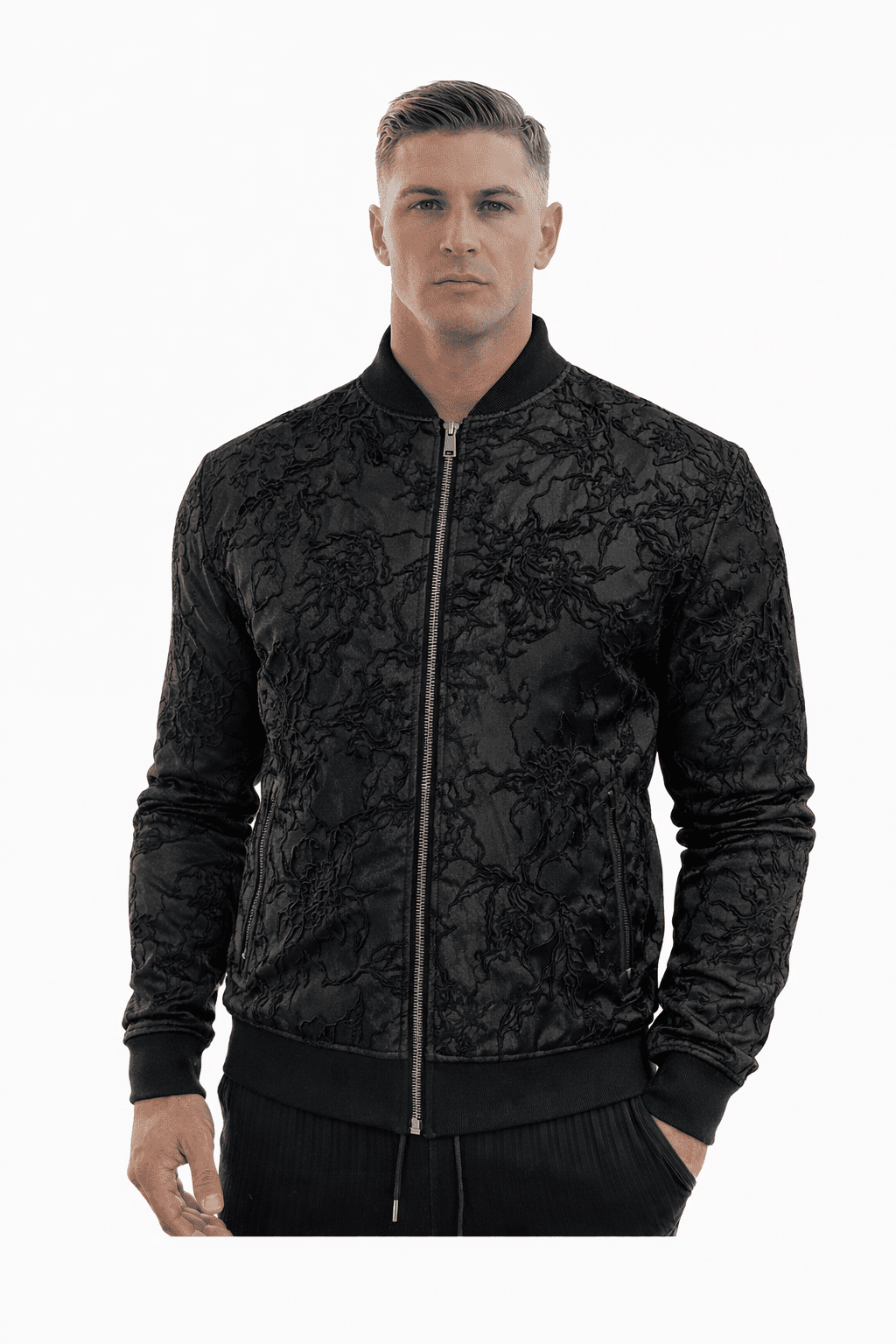 AlphaKing 23 - Velvet Jacket for Men - Sarman Fashion - Wholesale Clothing Fashion Brand for Men from Canada