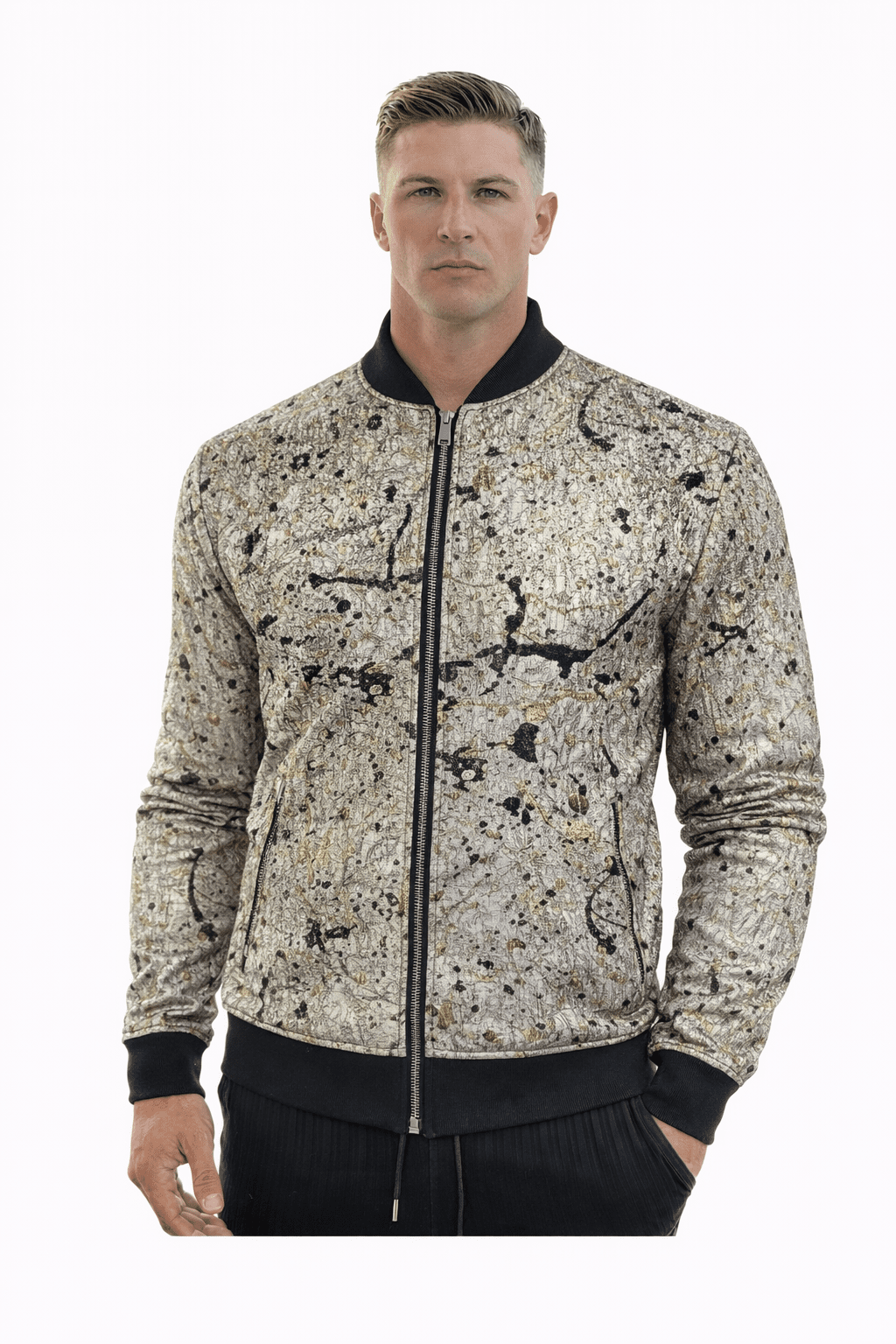 AlphaKing 26 - Velvet Jacket for Men - Sarman Fashion - Wholesale Clothing Fashion Brand for Men from Canada
