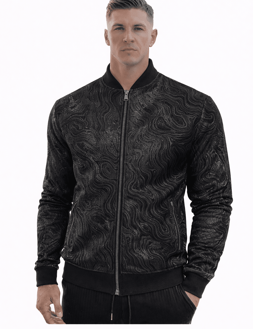 AlphaKing 28 - Velvet Jacket for Men - Sarman Fashion - Wholesale Clothing Fashion Brand for Men from Canada