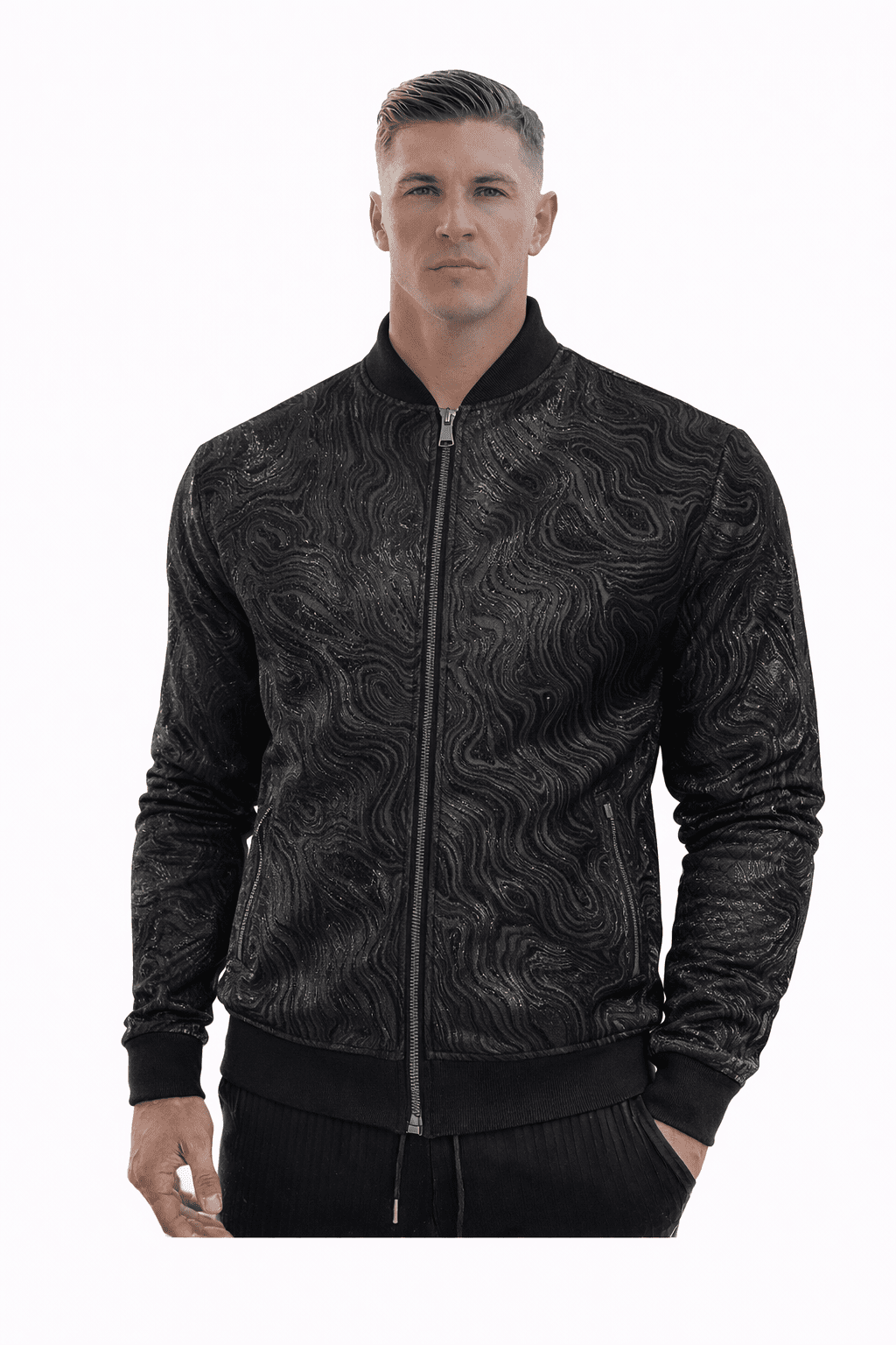 AlphaKing 28 - Velvet Jacket for Men - Sarman Fashion - Wholesale Clothing Fashion Brand for Men from Canada