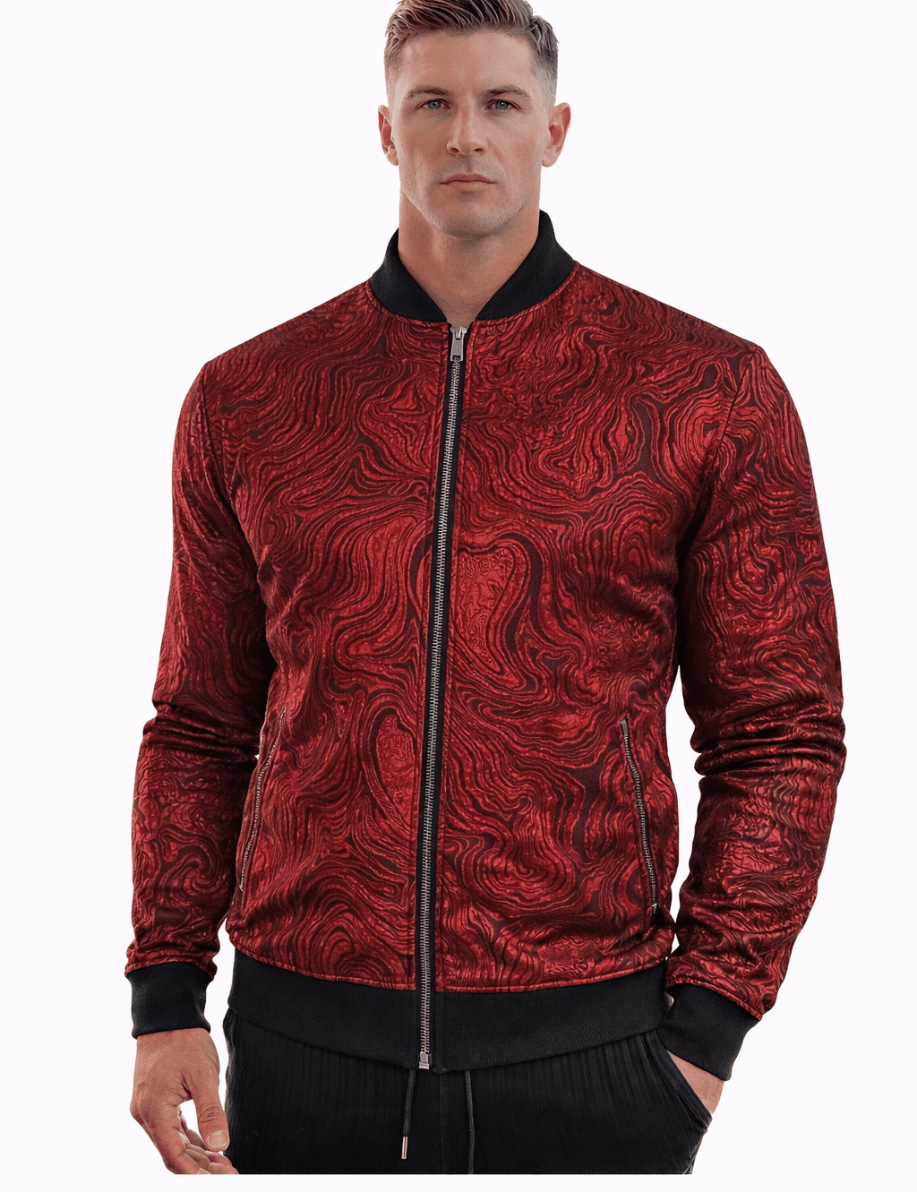 AlphaKing 29 - Velvet Jacket for Men - Sarman Fashion - Wholesale Clothing Fashion Brand for Men from Canada