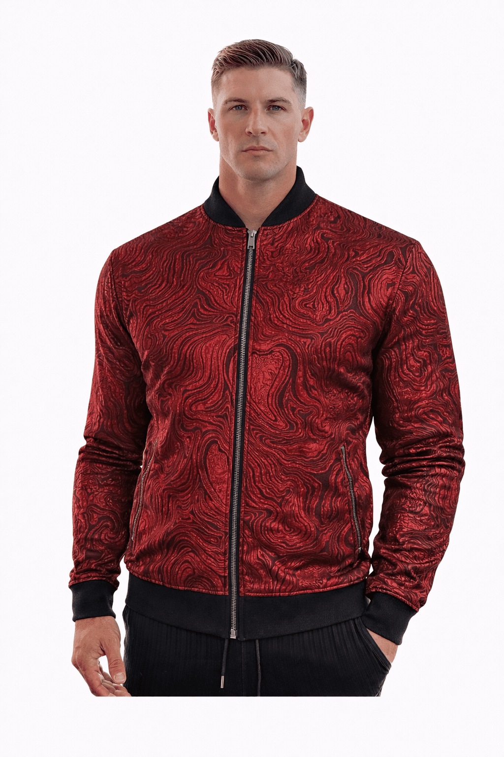 AlphaKing 29 - Velvet Jacket for Men - Sarman Fashion - Wholesale Clothing Fashion Brand for Men from Canada