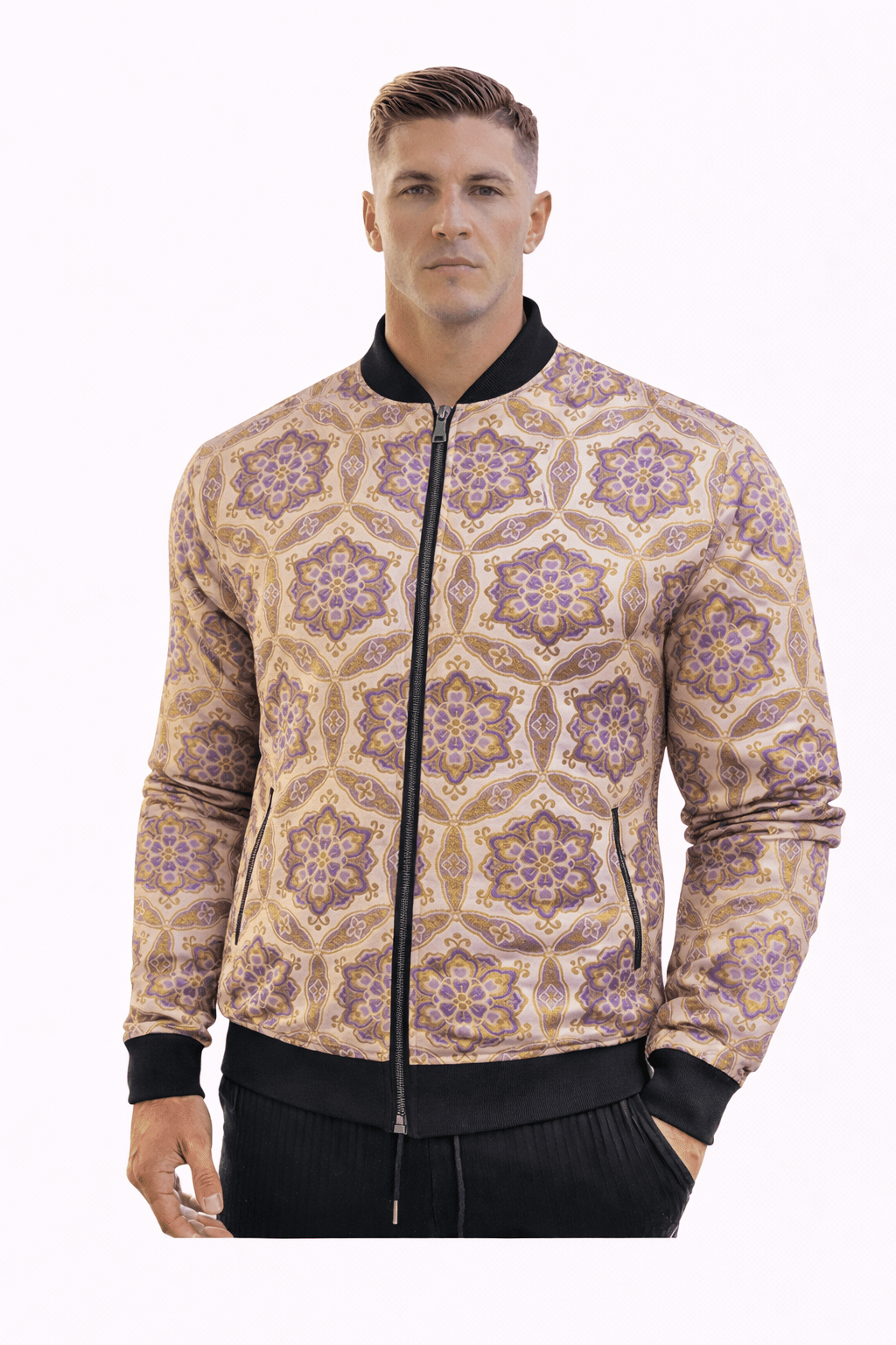 AlphaKing 41 - Velvet Jacket for Men - Sarman Fashion - Wholesale Clothing Fashion Brand for Men from Canada