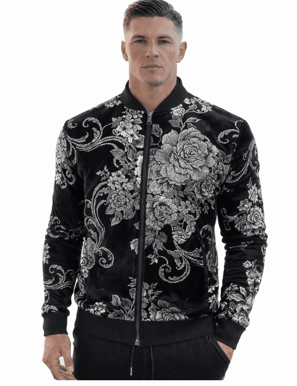 AlphaKing 6 - Velvet Jacket for Men - Sarman Fashion - Wholesale Clothing Fashion Brand for Men from Canada