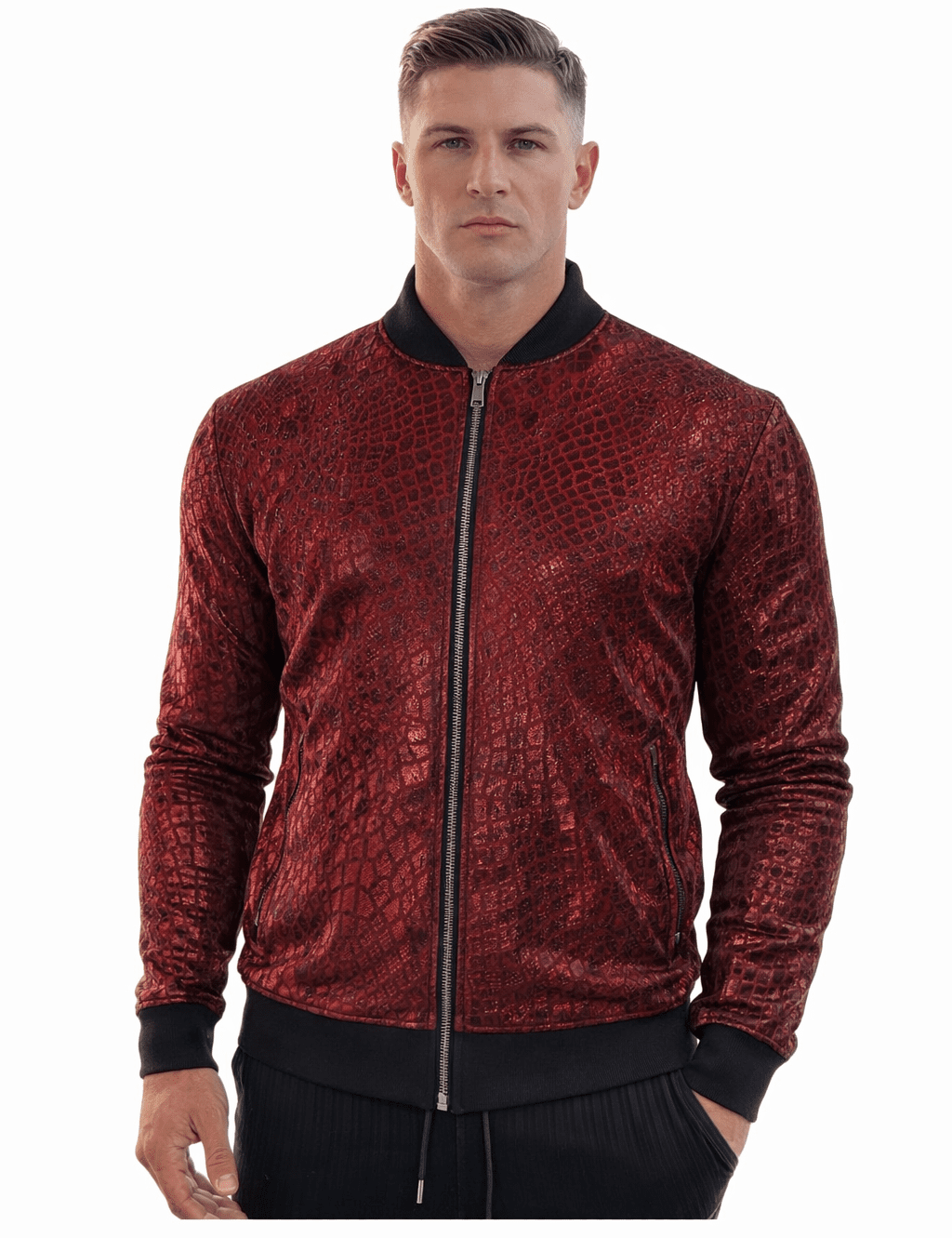 AlphaKing 8 - Velvet Jacket for Men - Sarman Fashion - Wholesale Clothing Fashion Brand for Men from Canada