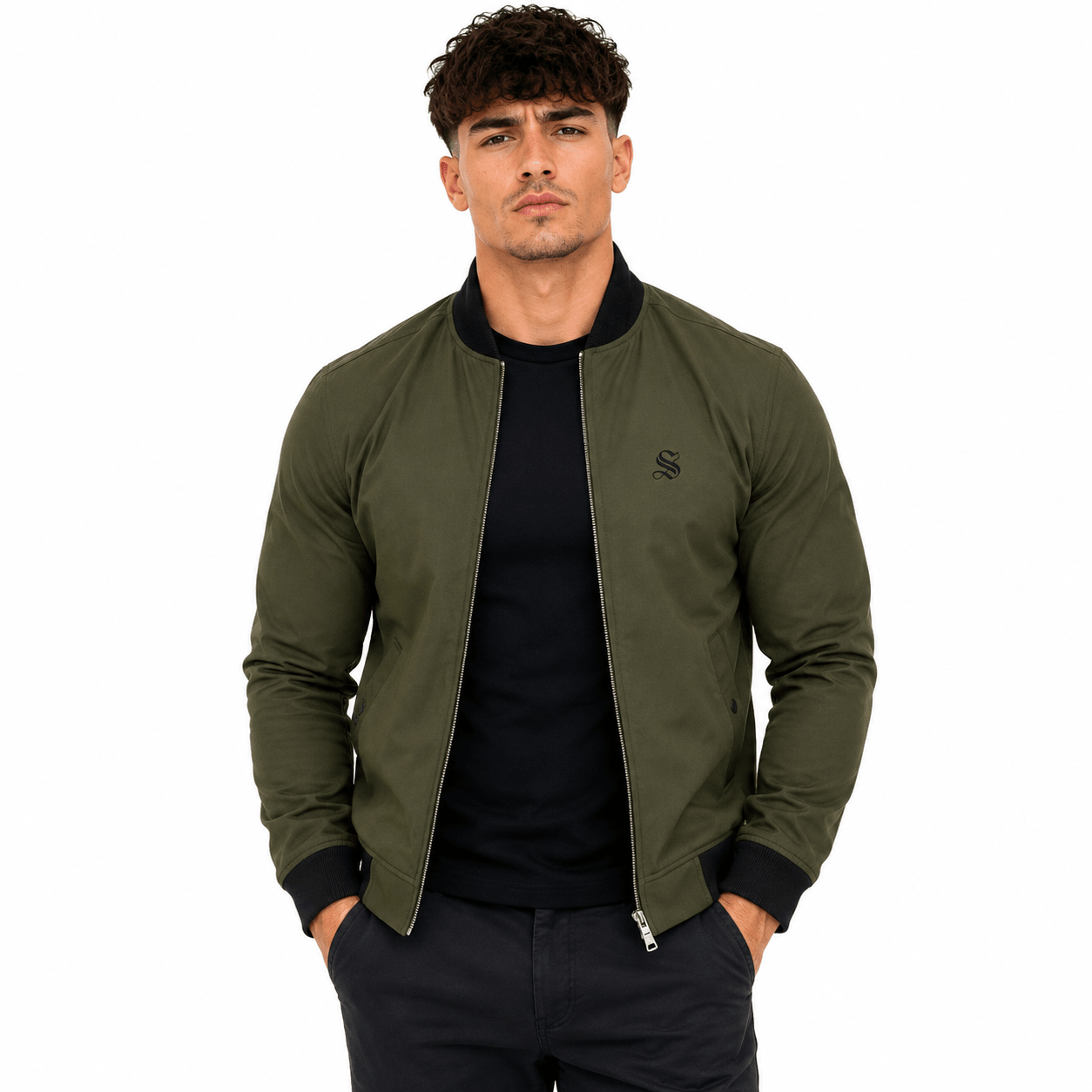 AlphMal- Long Sleeve Jacket for Men - Sarman Fashion - Wholesale Clothing Fashion Brand for Men from Canada