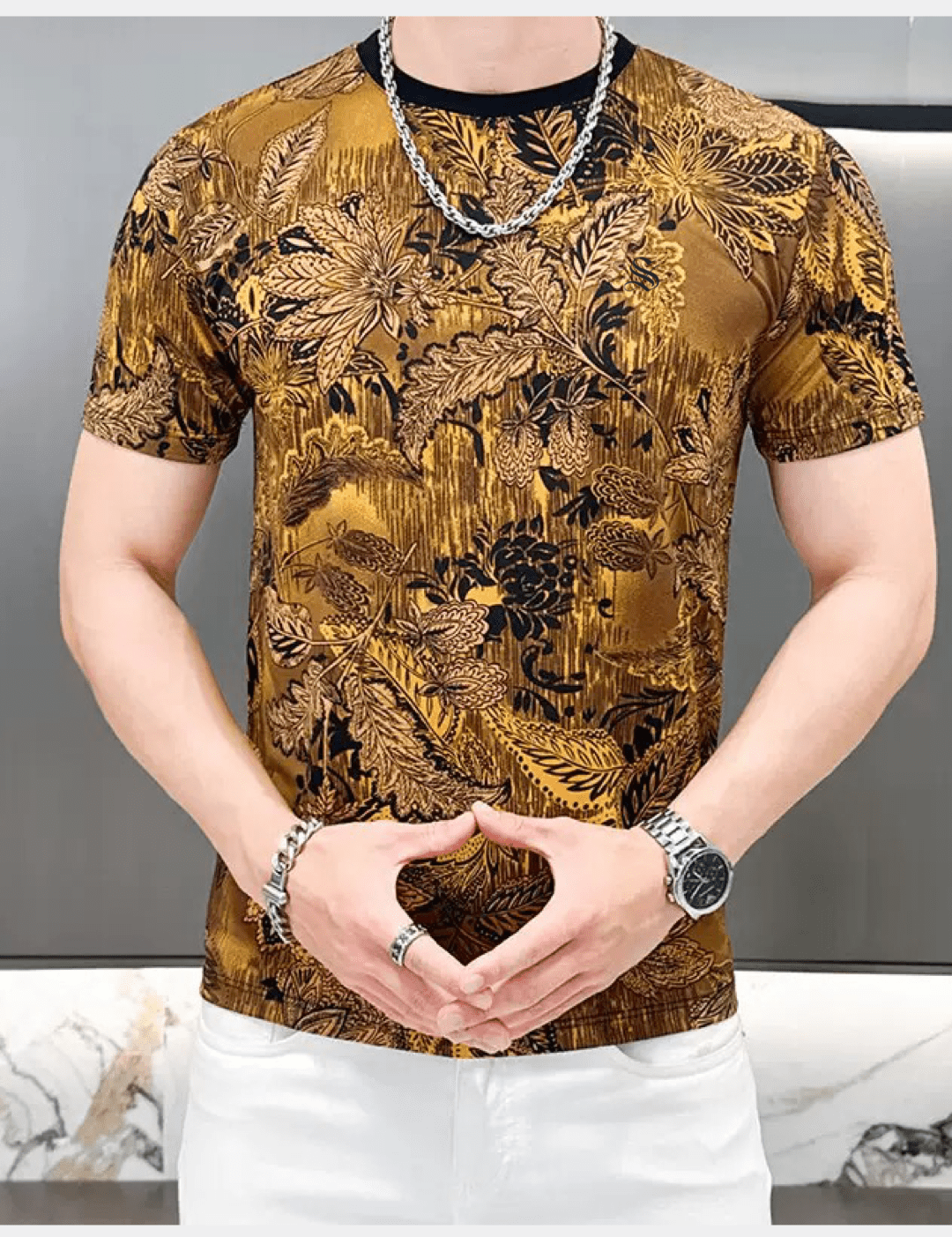 Alugana 2 - T-Shirt for Men - Sarman Fashion - Wholesale Clothing Fashion Brand for Men from Canada