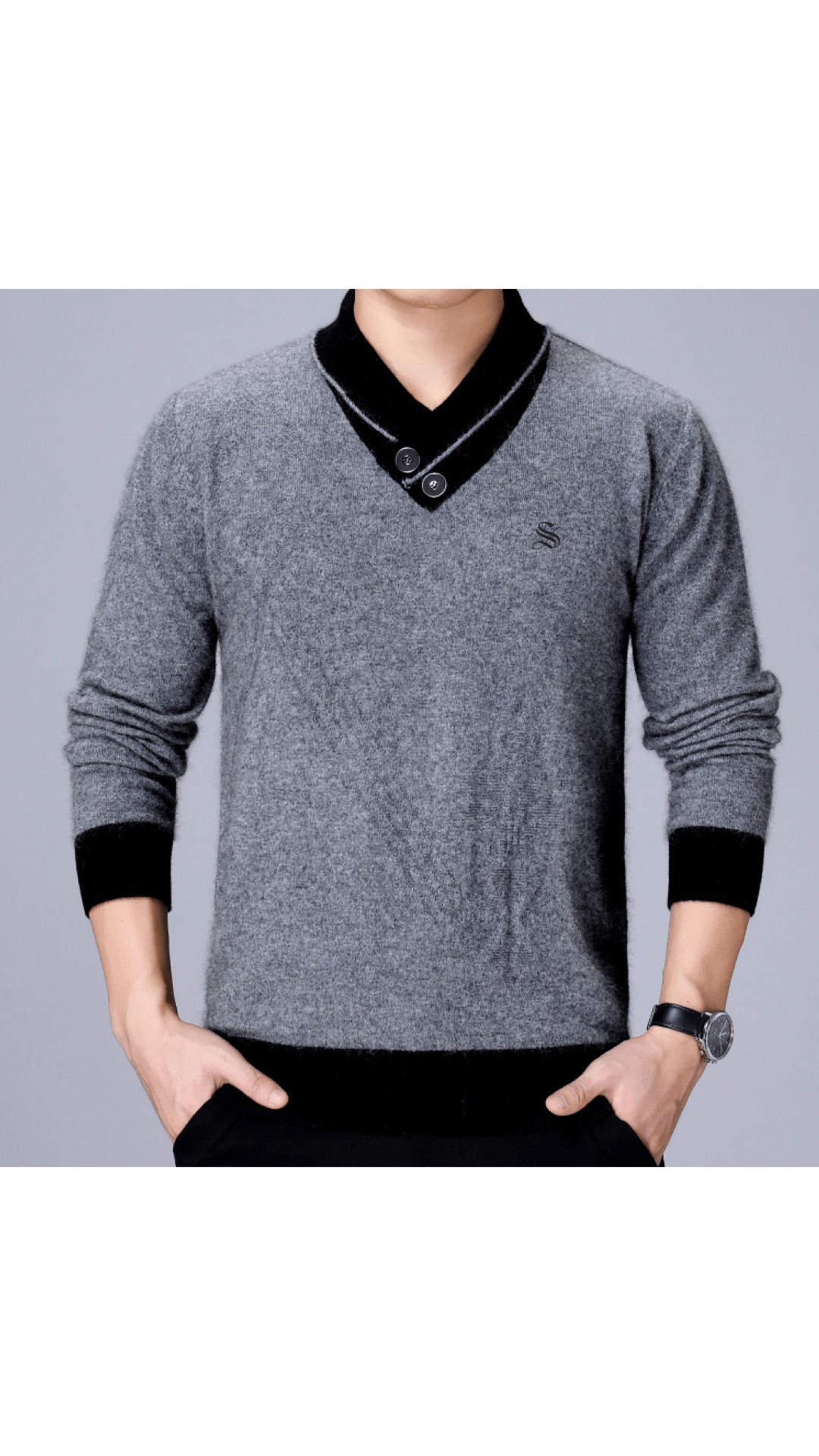 ALuxim 2 - Long Sleeves sweater for Men - Sarman Fashion - Wholesale Clothing Fashion Brand for Men from Canada