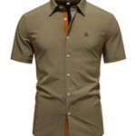 Amarka - Short Sleeves Shirt for Men - Sarman Fashion - Wholesale Clothing Fashion Brand for Men from Canada