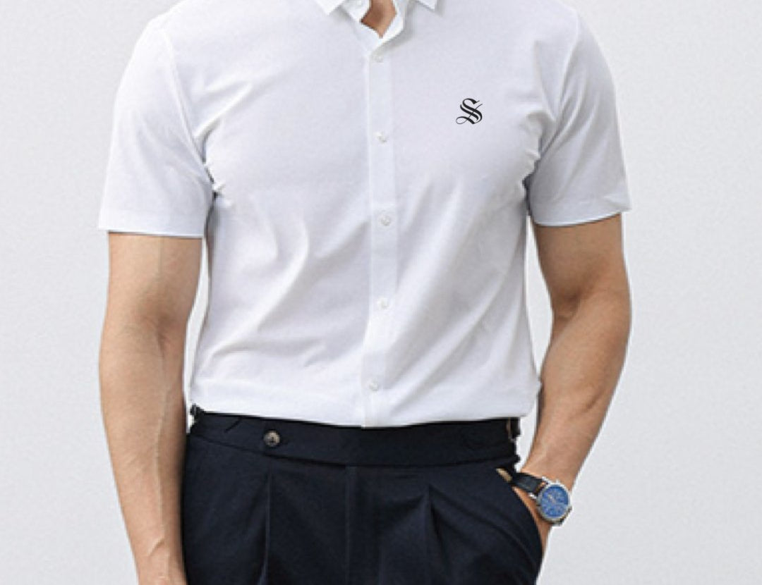 Amki - Short Sleeves Shirt for Men - Sarman Fashion - Wholesale Clothing Fashion Brand for Men from Canada