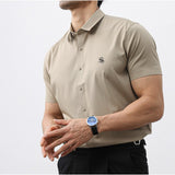 Amki - Short Sleeves Shirt for Men - Sarman Fashion - Wholesale Clothing Fashion Brand for Men from Canada