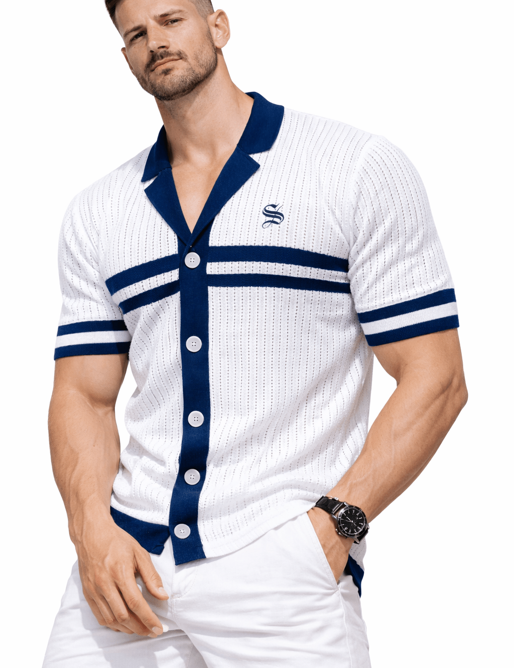 AML - Polo Shirt for Men - Sarman Fashion - Wholesale Clothing Fashion Brand for Men from Canada