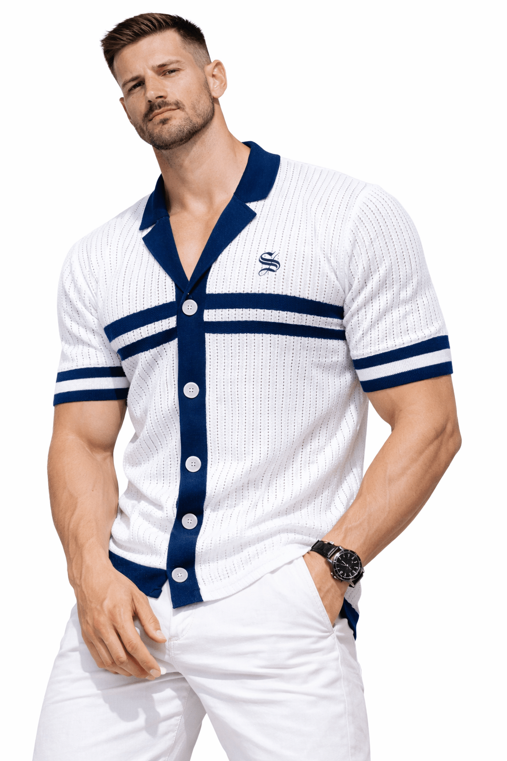 AML - Polo Shirt for Men - Sarman Fashion - Wholesale Clothing Fashion Brand for Men from Canada