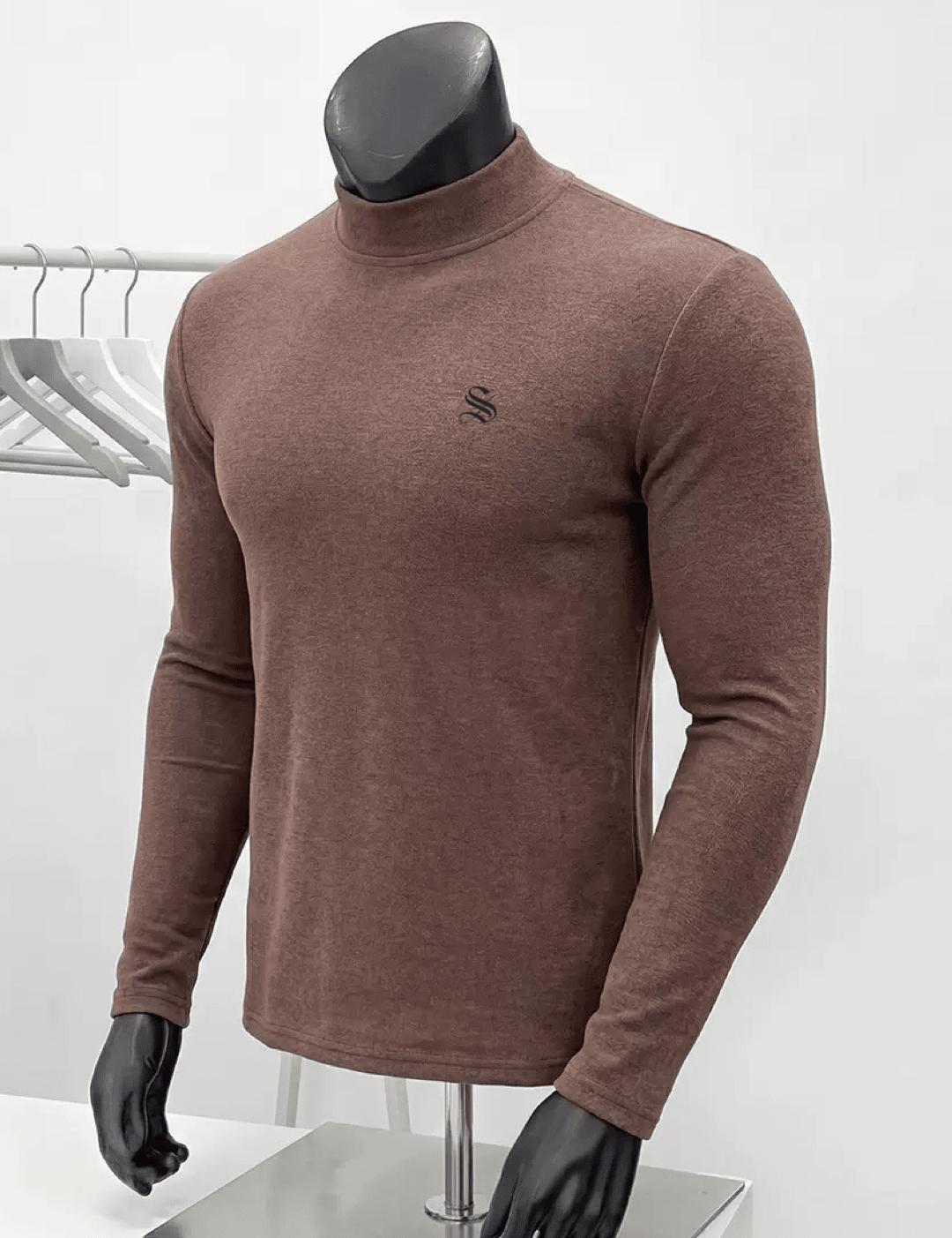 Amsterdam 2 - Black Long Sleeve shirt for Men - Sarman Fashion - Wholesale Clothing Fashion Brand for Men from Canada