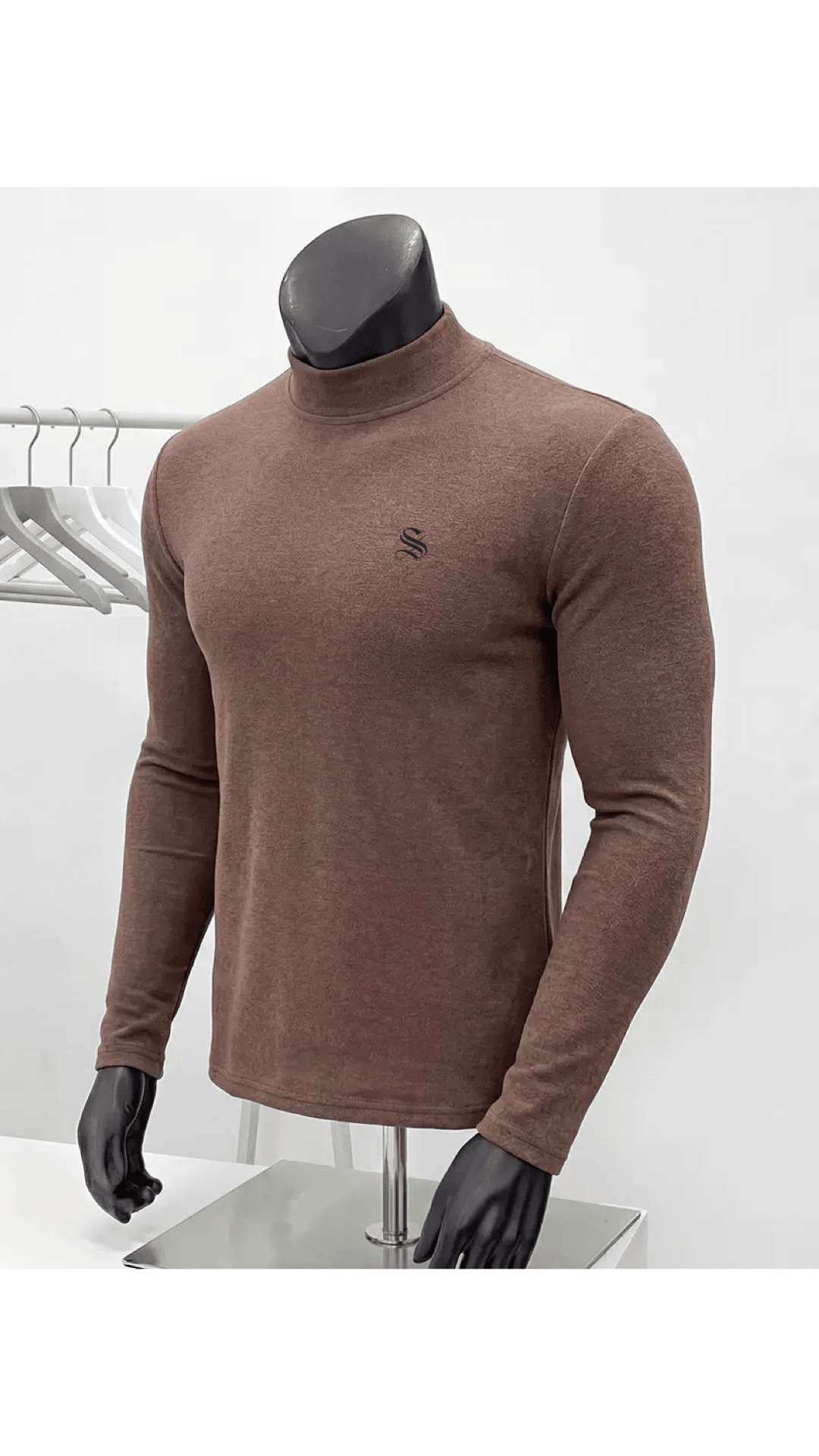 Amsterdam 2 - Black Long Sleeve shirt for Men - Sarman Fashion - Wholesale Clothing Fashion Brand for Men from Canada