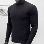 Amsterdam 2 - Black Long Sleeve shirt for Men - Sarman Fashion - Wholesale Clothing Fashion Brand for Men from Canada