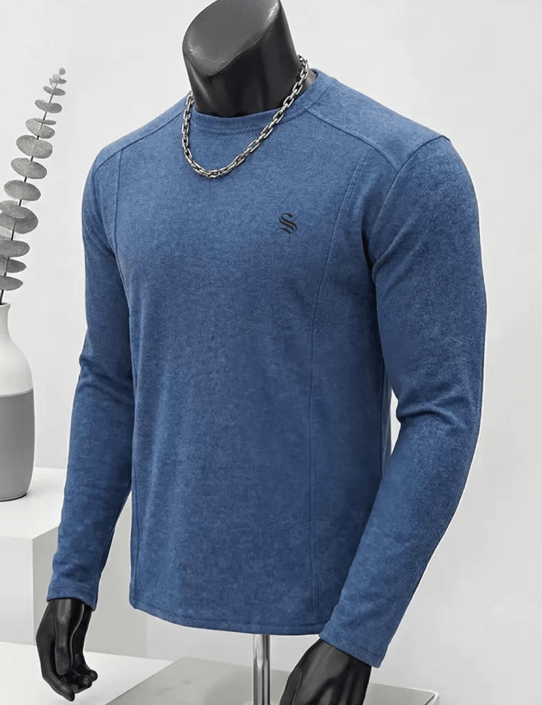 Amsterdam 3 - Black Long Sleeve shirt for Men - Sarman Fashion - Wholesale Clothing Fashion Brand for Men from Canada