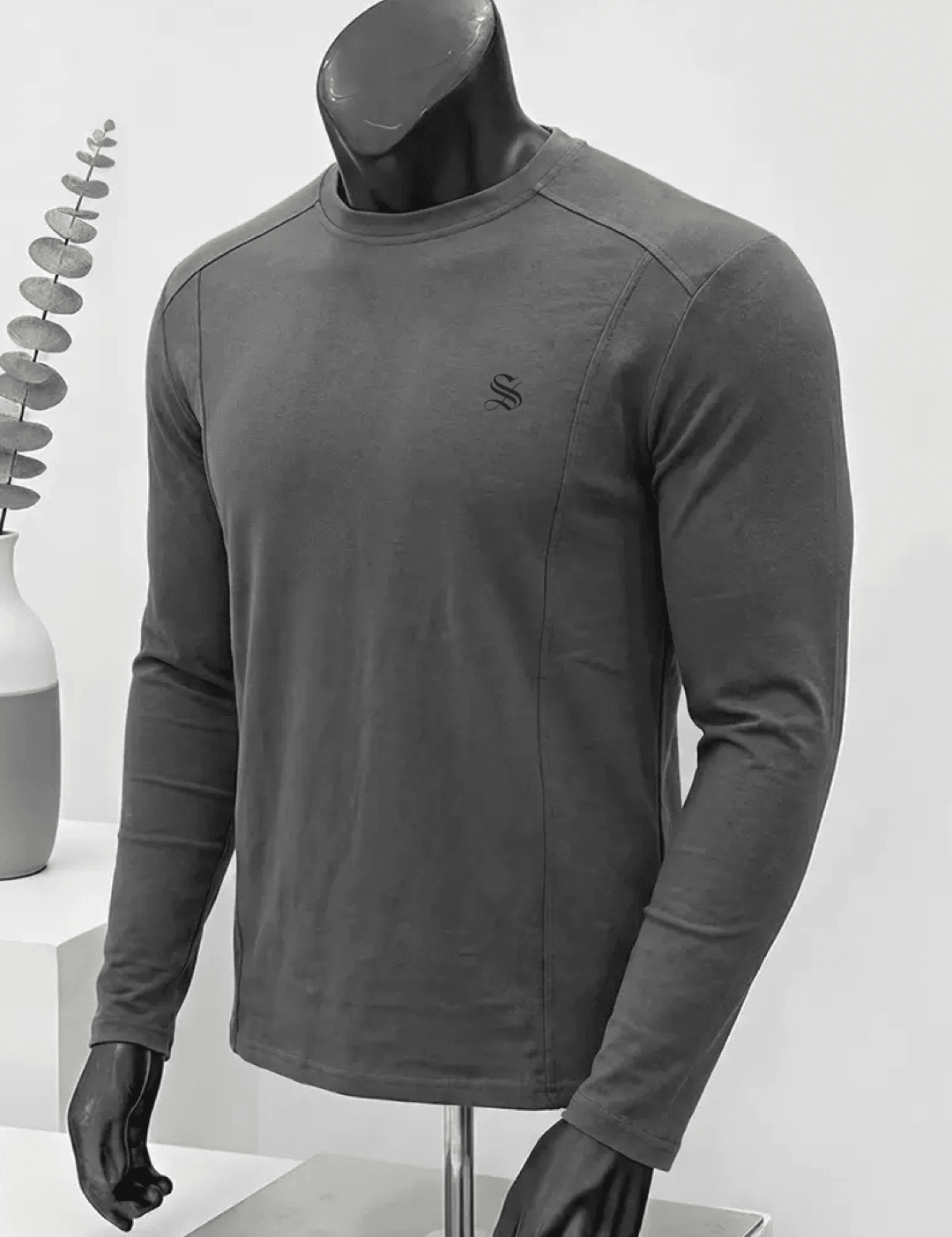 Amsterdam 3 - Black Long Sleeve shirt for Men - Sarman Fashion - Wholesale Clothing Fashion Brand for Men from Canada