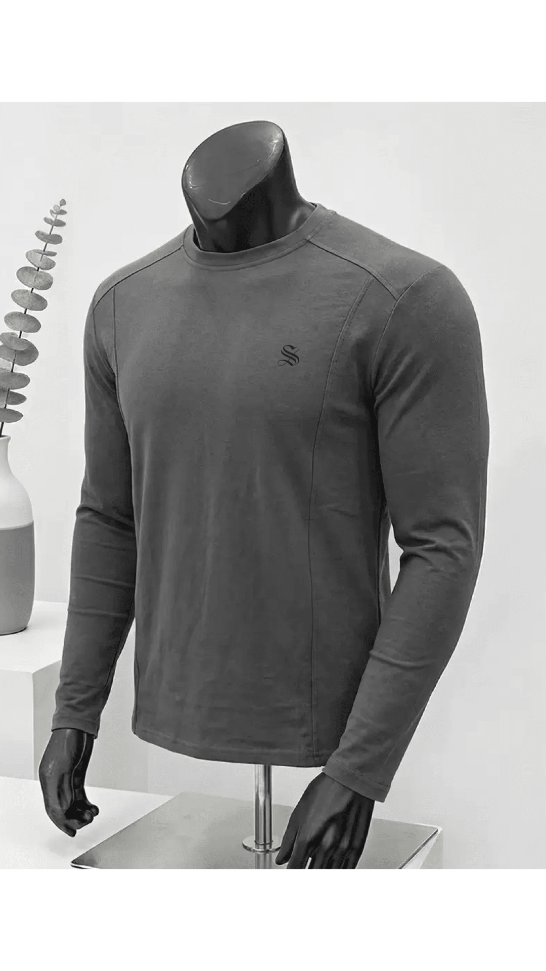 Amsterdam 3 - Black Long Sleeve shirt for Men - Sarman Fashion - Wholesale Clothing Fashion Brand for Men from Canada