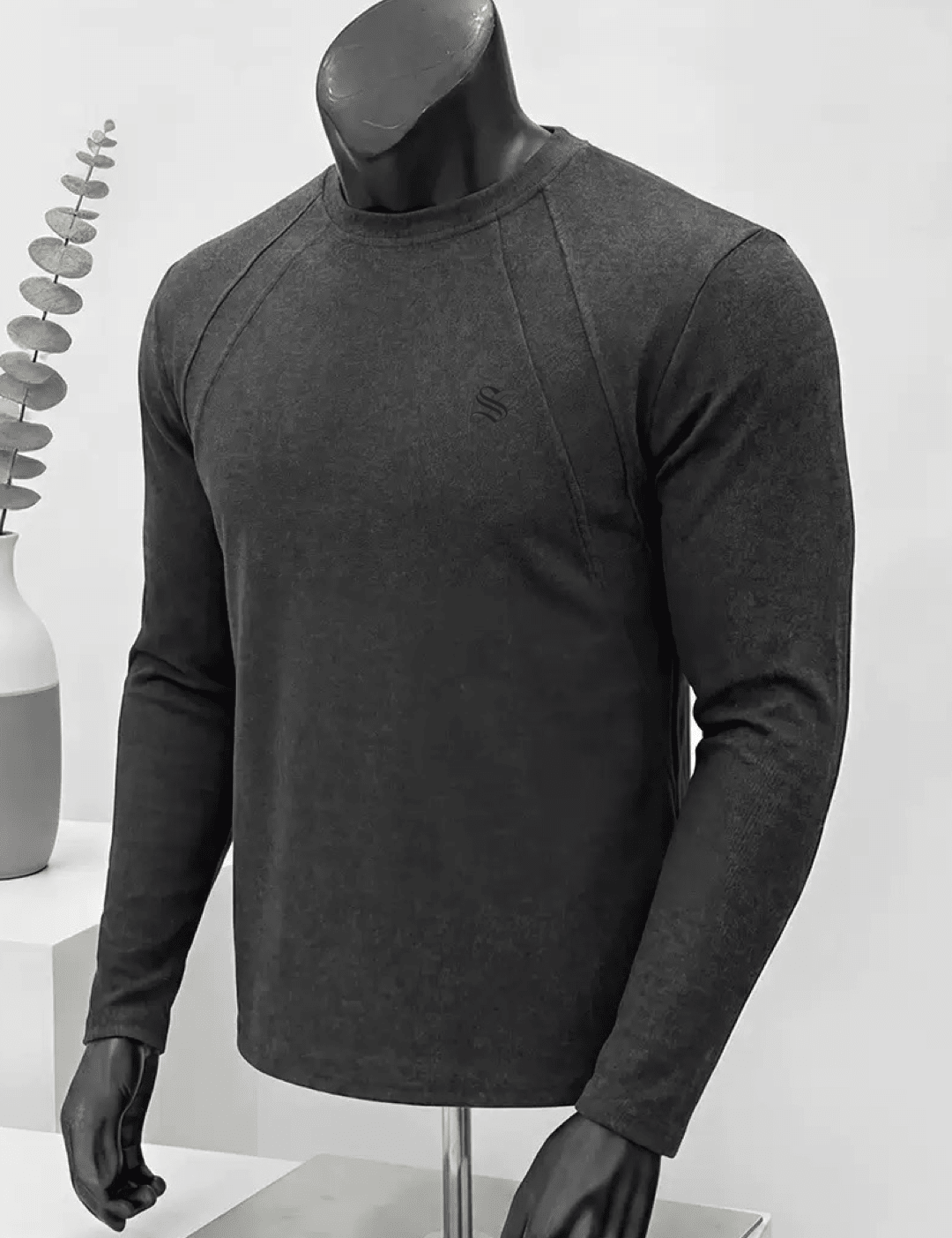 Amsterdam 4 - Black Long Sleeve shirt for Men - Sarman Fashion - Wholesale Clothing Fashion Brand for Men from Canada