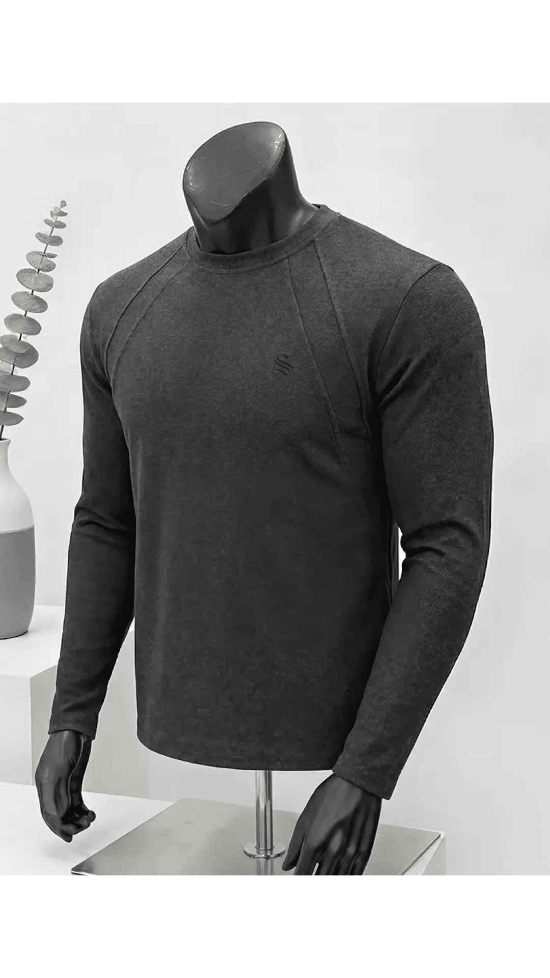 Amsterdam 4 - Black Long Sleeve shirt for Men - Sarman Fashion - Wholesale Clothing Fashion Brand for Men from Canada