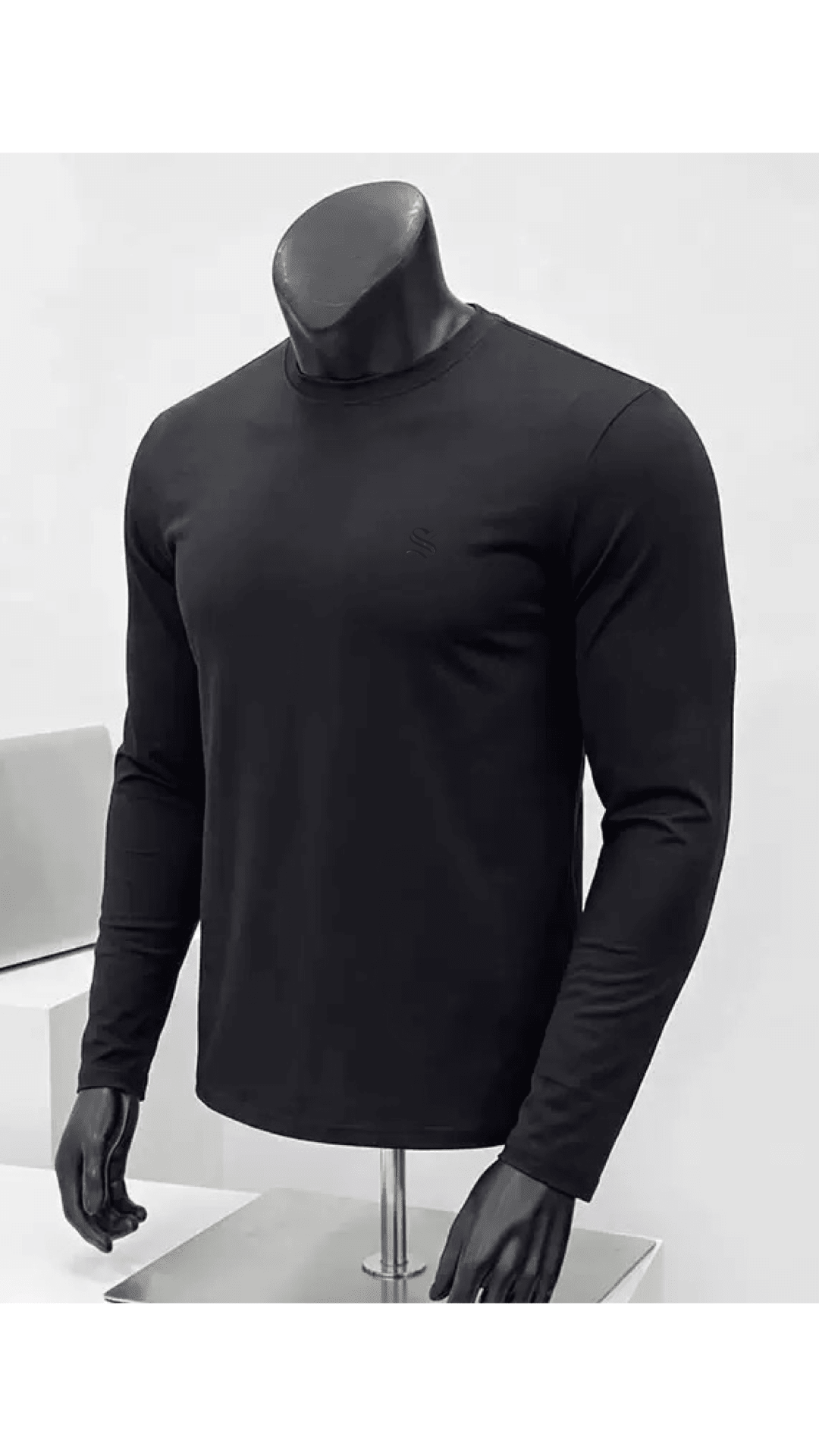 Amsterdam 5 - Black Long Sleeve shirt for Men - Sarman Fashion - Wholesale Clothing Fashion Brand for Men from Canada