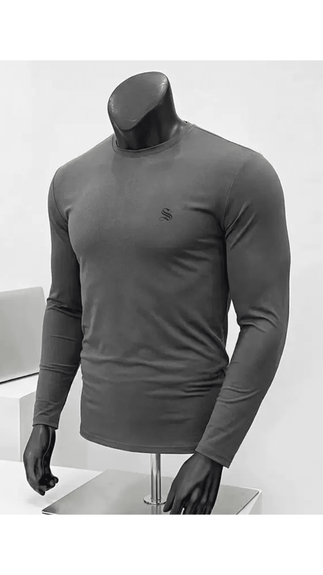 Amsterdam 5 - Black Long Sleeve shirt for Men - Sarman Fashion - Wholesale Clothing Fashion Brand for Men from Canada