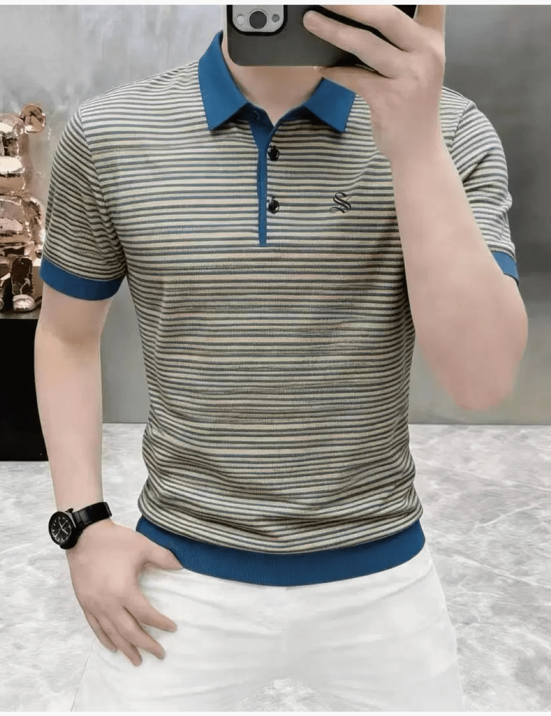 Anizoo 9 - Polo Shirt for Men - Sarman Fashion - Wholesale Clothing Fashion Brand for Men from Canada
