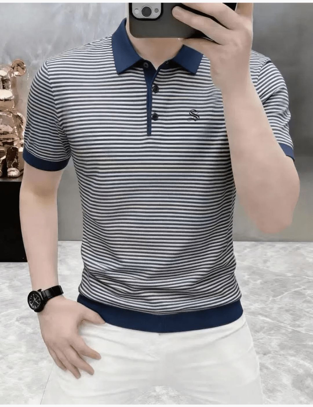 Anizoo 9 - Polo Shirt for Men - Sarman Fashion - Wholesale Clothing Fashion Brand for Men from Canada