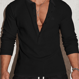 Ankara - Long V - Neck Shirt for Men - Sarman Fashion - Wholesale Clothing Fashion Brand for Men from Canada