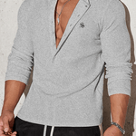 Ankara - Long V - Neck Shirt for Men - Sarman Fashion - Wholesale Clothing Fashion Brand for Men from Canada